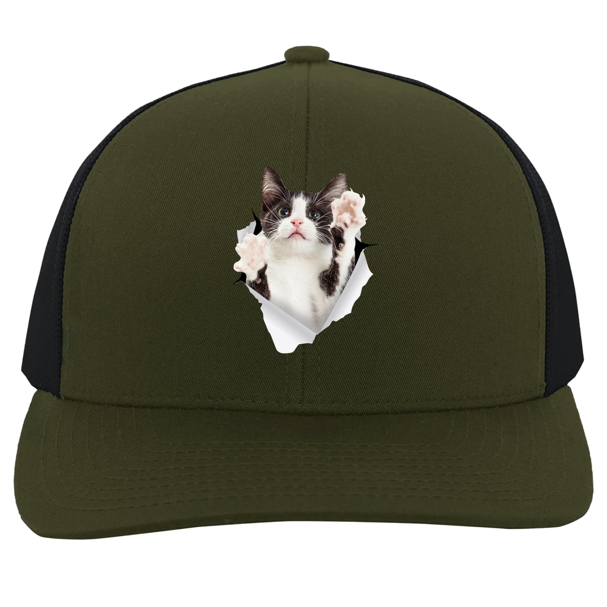 104C Trucker Snap Back - Moss/Charcoal