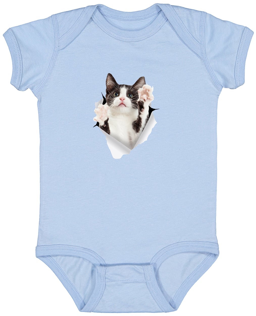 4424 Infant Fine Jersey Bodysuit - Light Blue