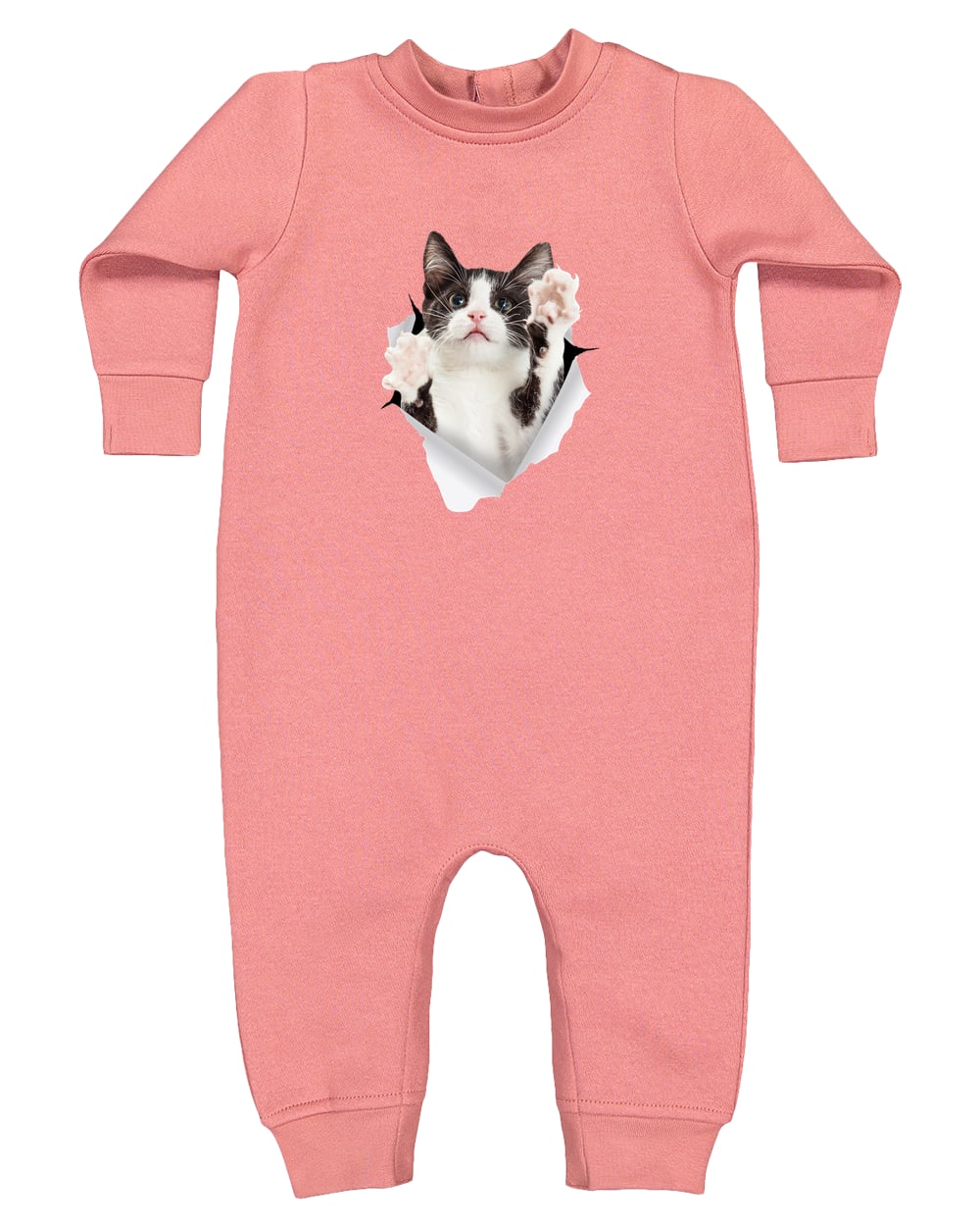 4447 Rabbit Skins Infant Fleece One-Piece Bodysuit - Mauvelous