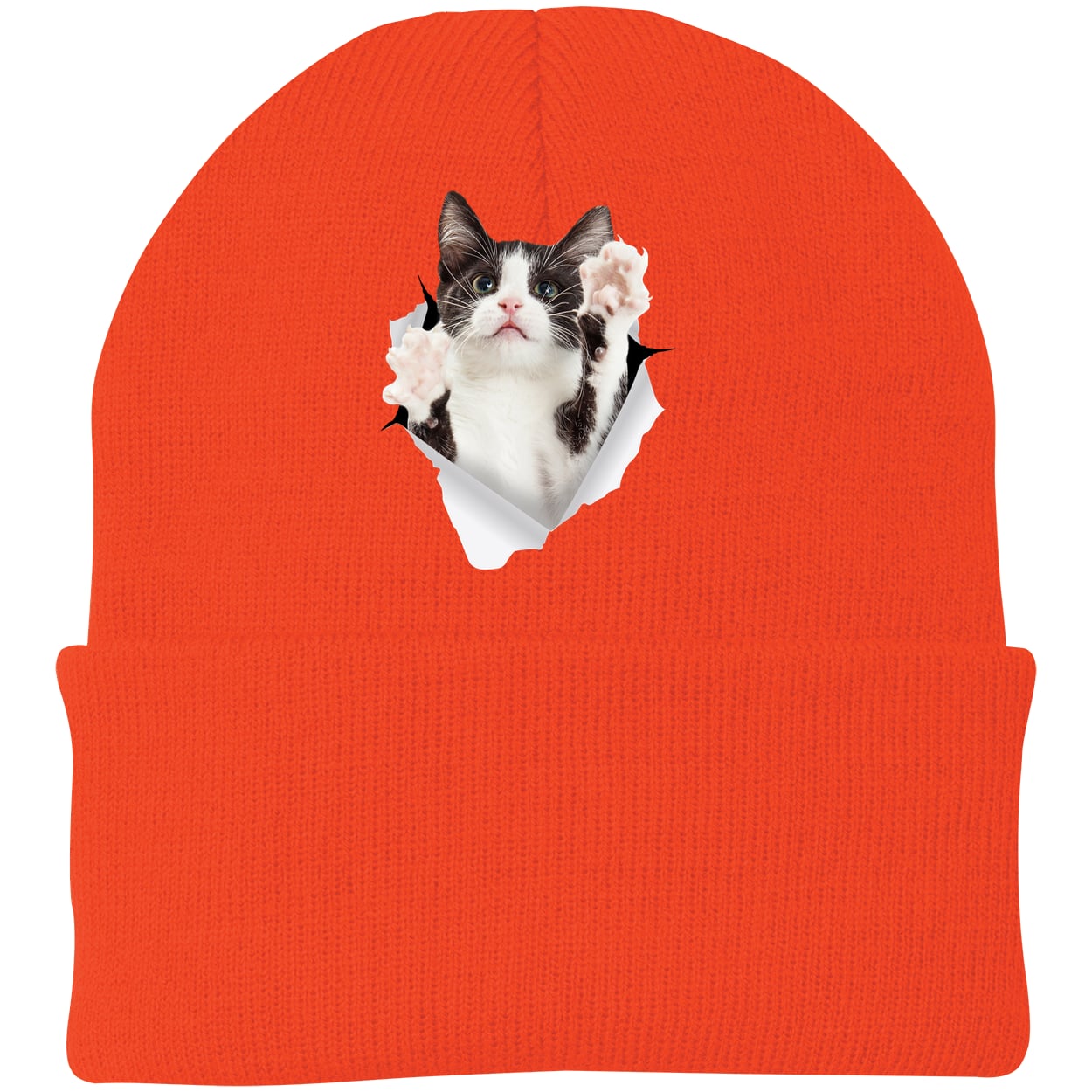 CP90 Port & Company Knit Beanie - Athletic Orange