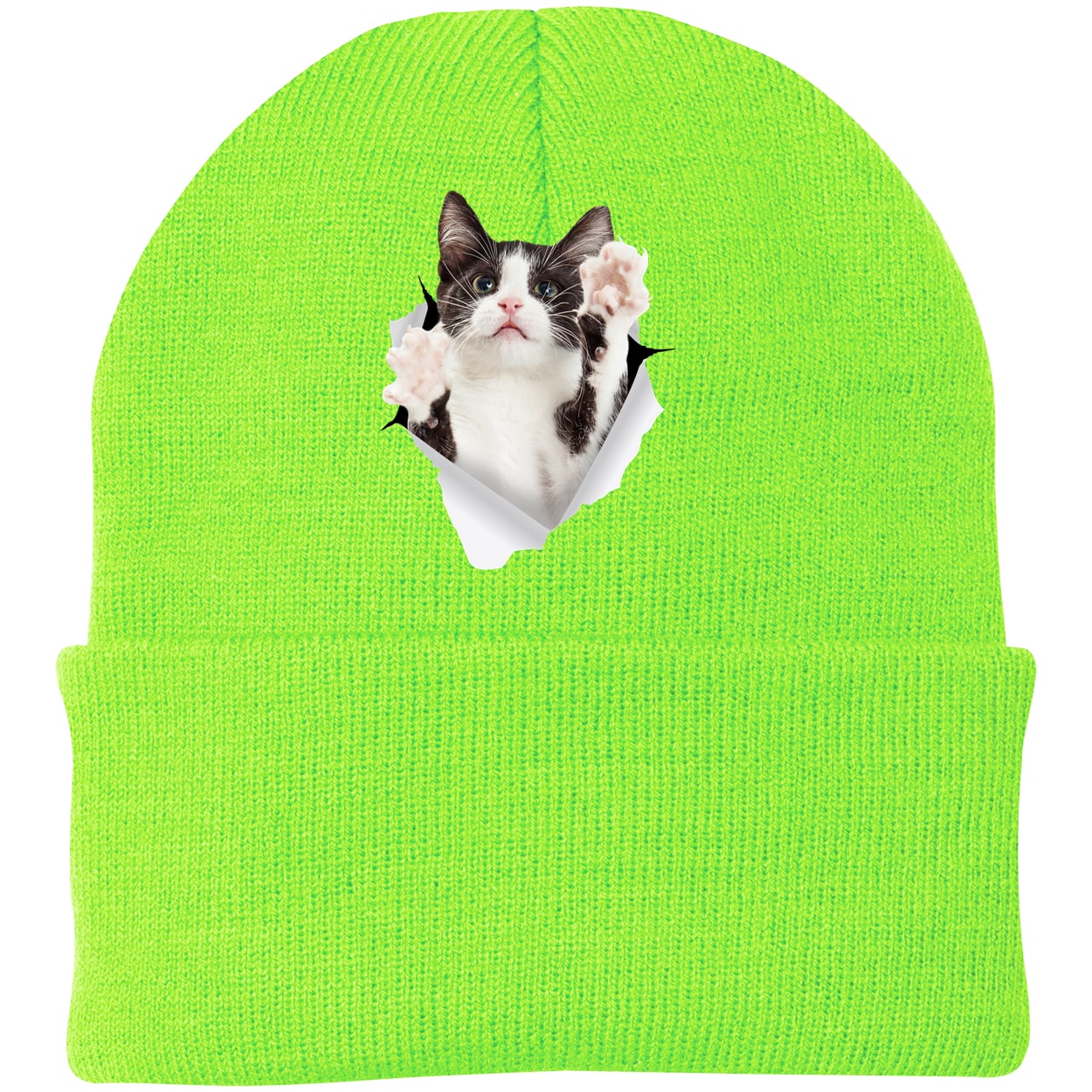 CP90 Port & Company Knit Beanie - Neon Green