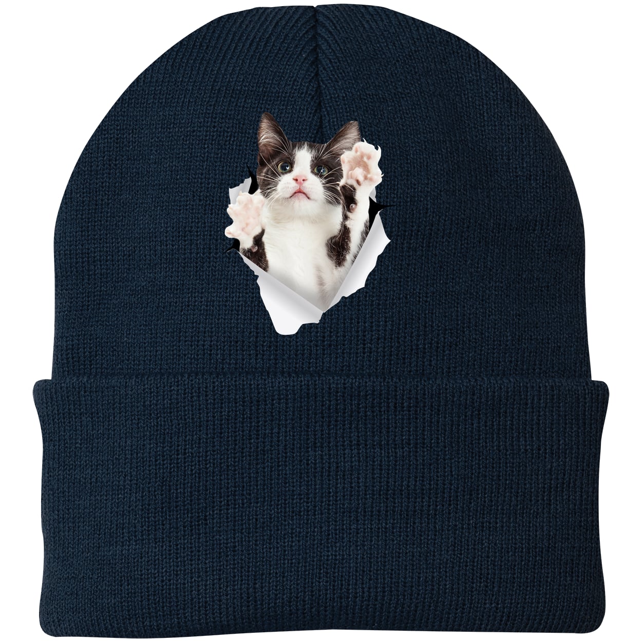 CP90 Port & Company Knit Beanie - Navy