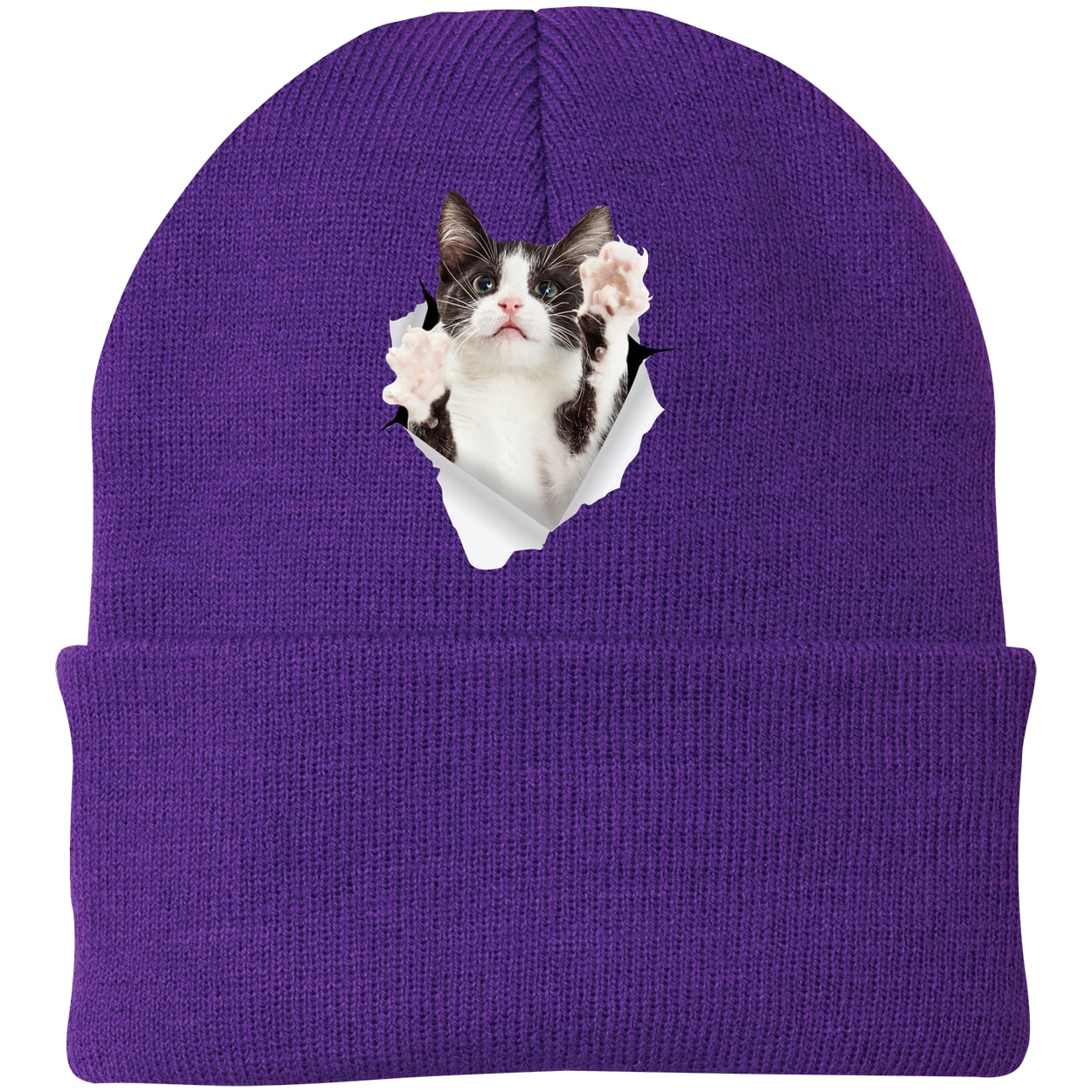 CP90 Port & Company Knit Beanie - Athletic Purple