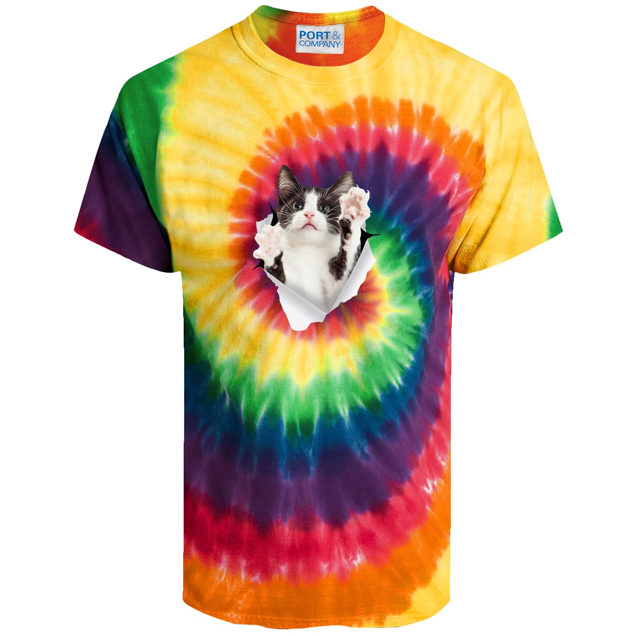 PC147 Port & Company Tie-Dye Tee - Rainbow