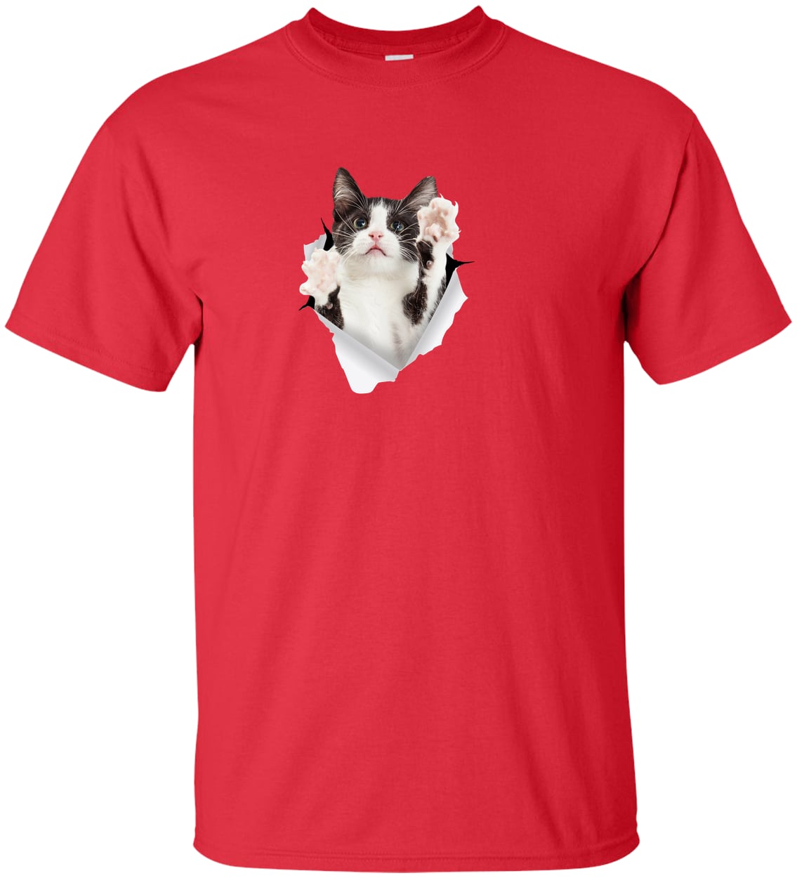 G200T Gildan Mens Tall Ultra Cotton Tee - Red