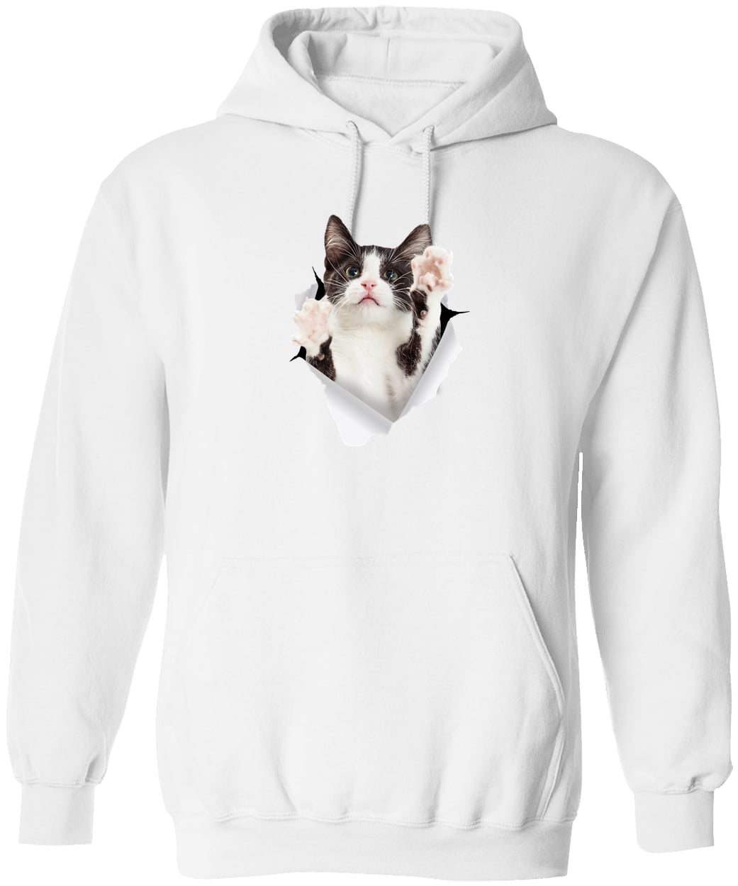 G185 Gildan Pullover Hoodie - White