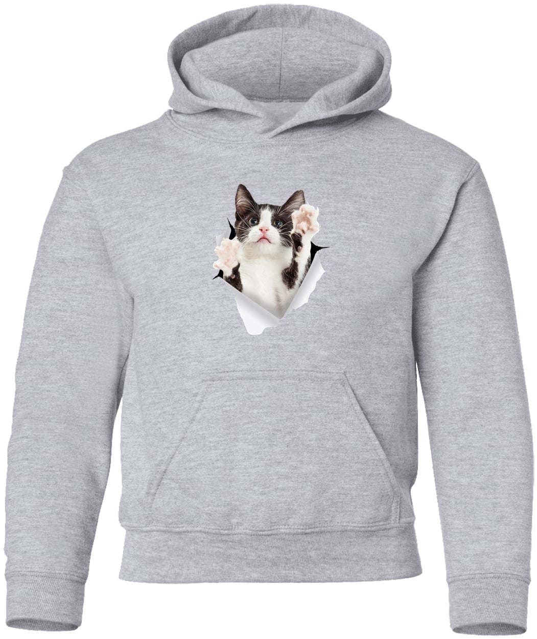 G185B Gildan Youth Pullover Hoodie - Sport Grey