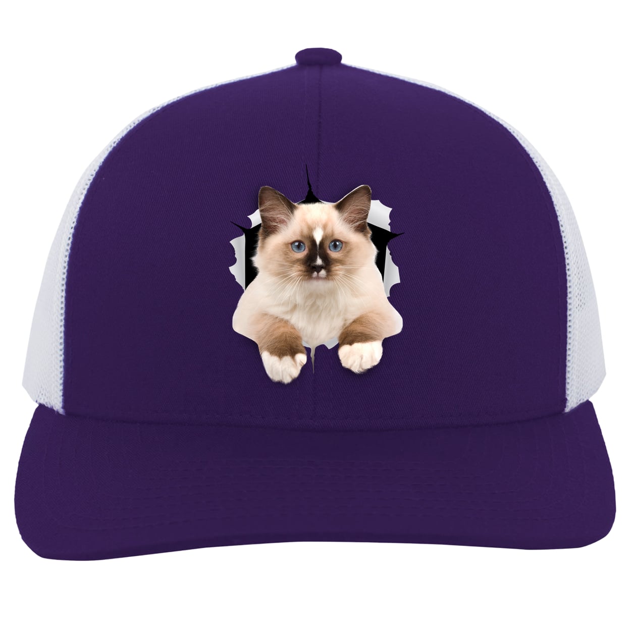 104C Trucker Snap Back - Purple/White
