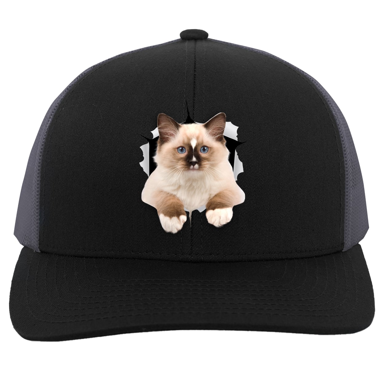 104C Trucker Snap Back - Black/Graphite