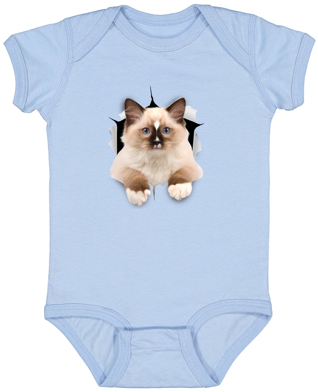 4424 Infant Fine Jersey Bodysuit - Light Blue