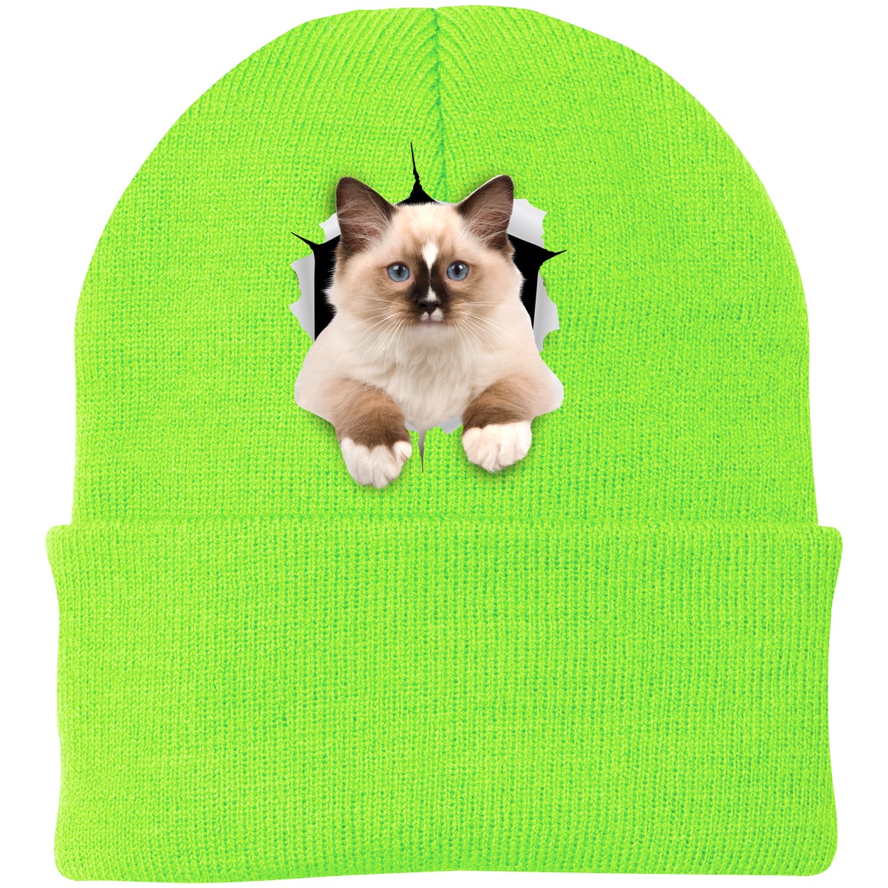 CP90 Port & Company Knit Beanie - Neon Green