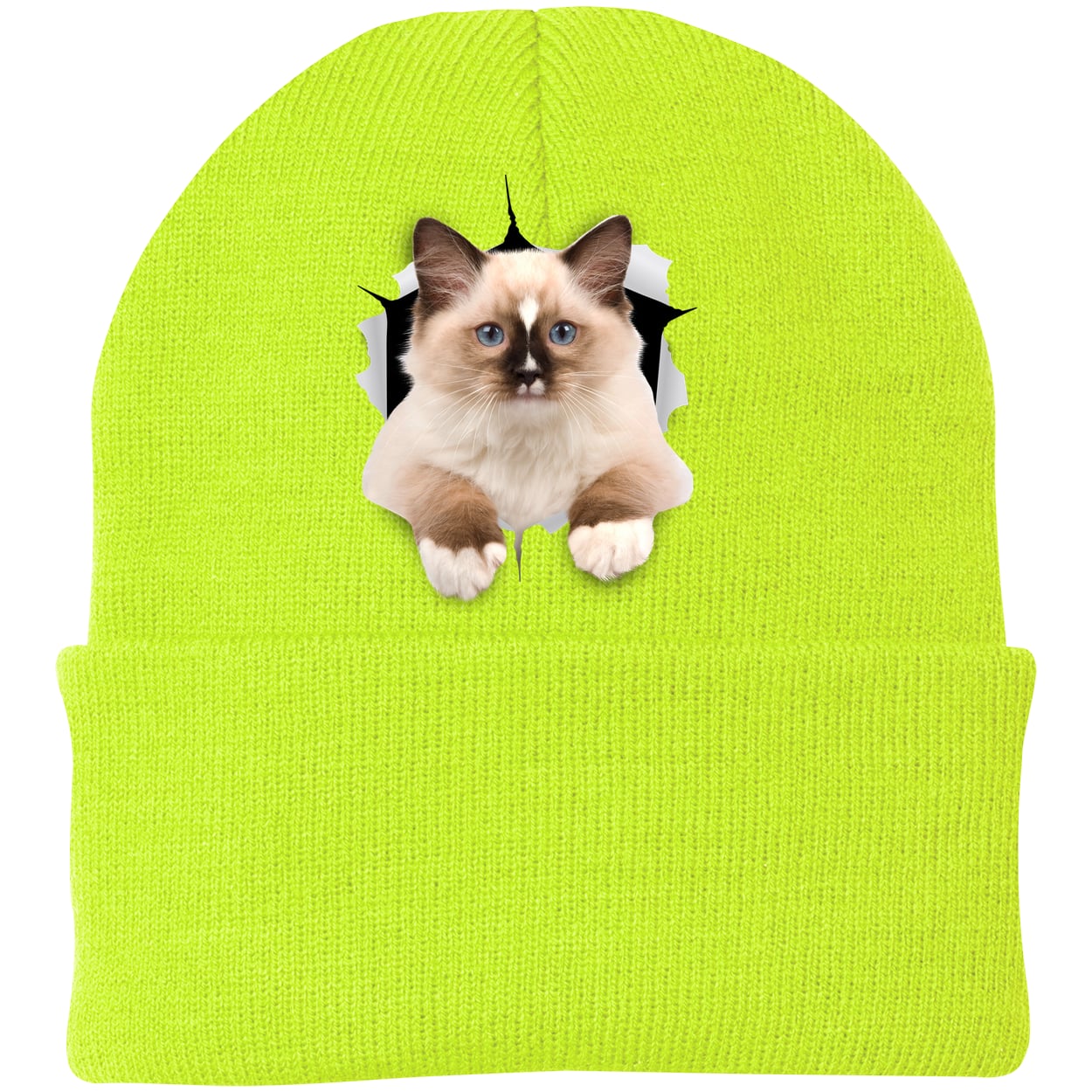 CP90 Port & Company Knit Beanie - Neon Yellow