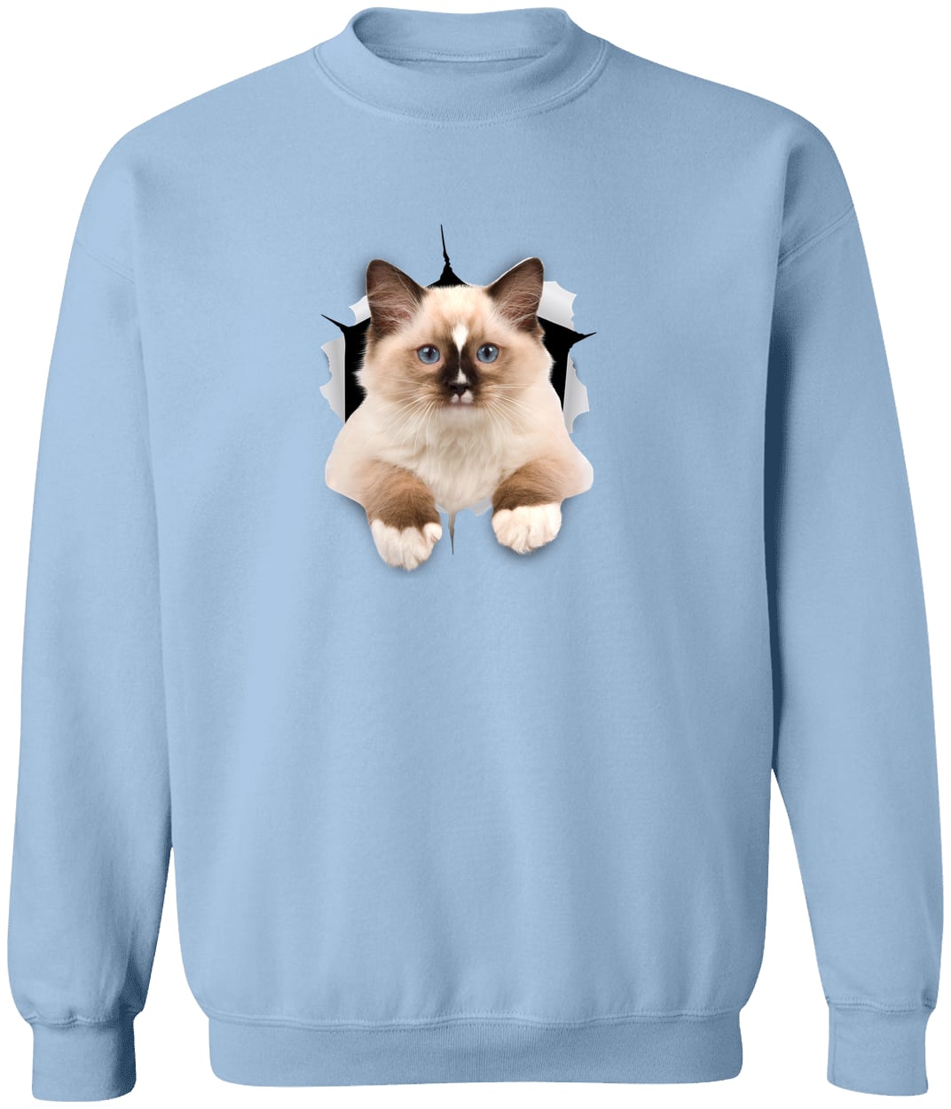 G180 Gildan Crewneck Pullover Sweatshirt - Light Blue