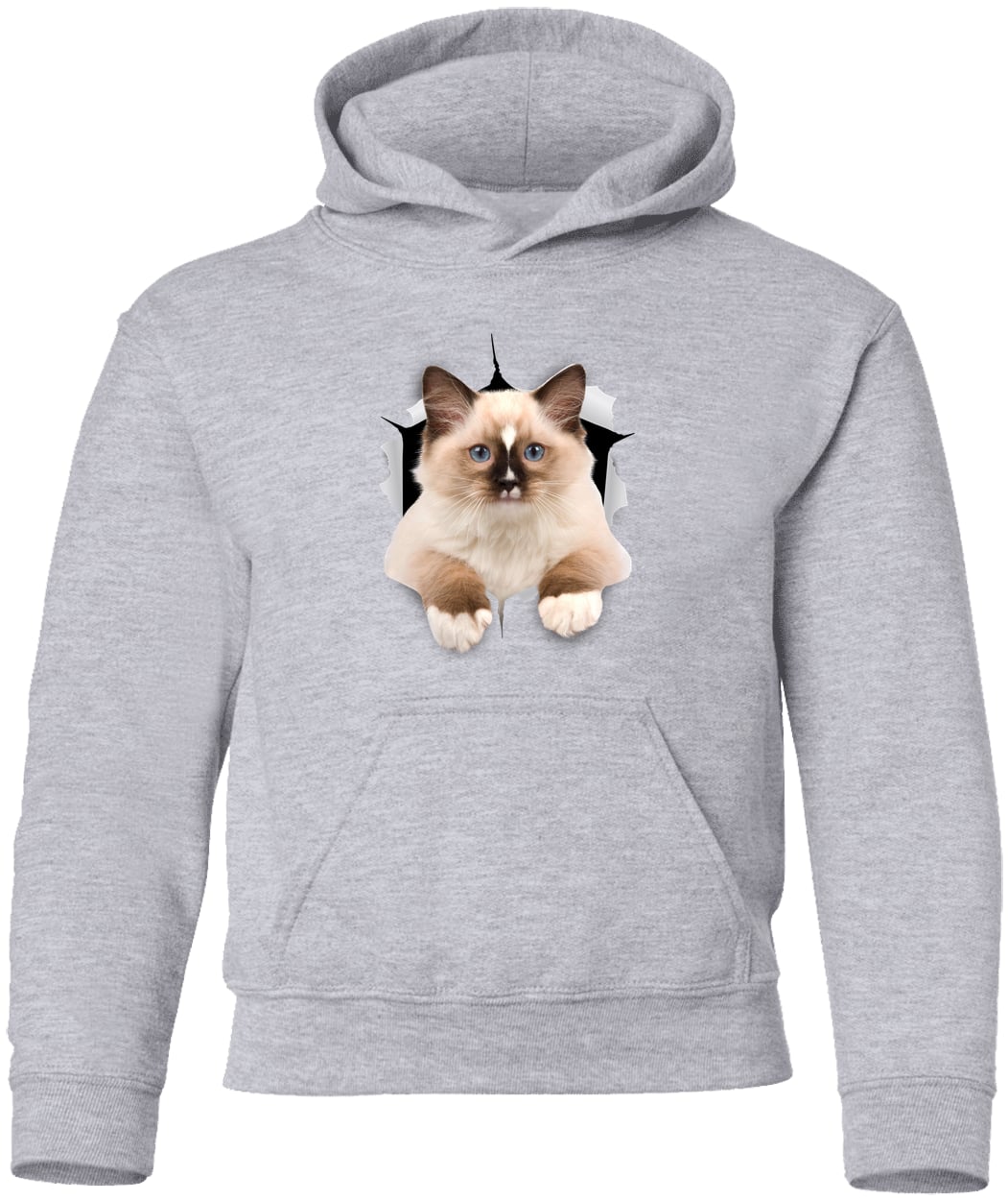G185B Gildan Youth Pullover Hoodie - Sport Grey