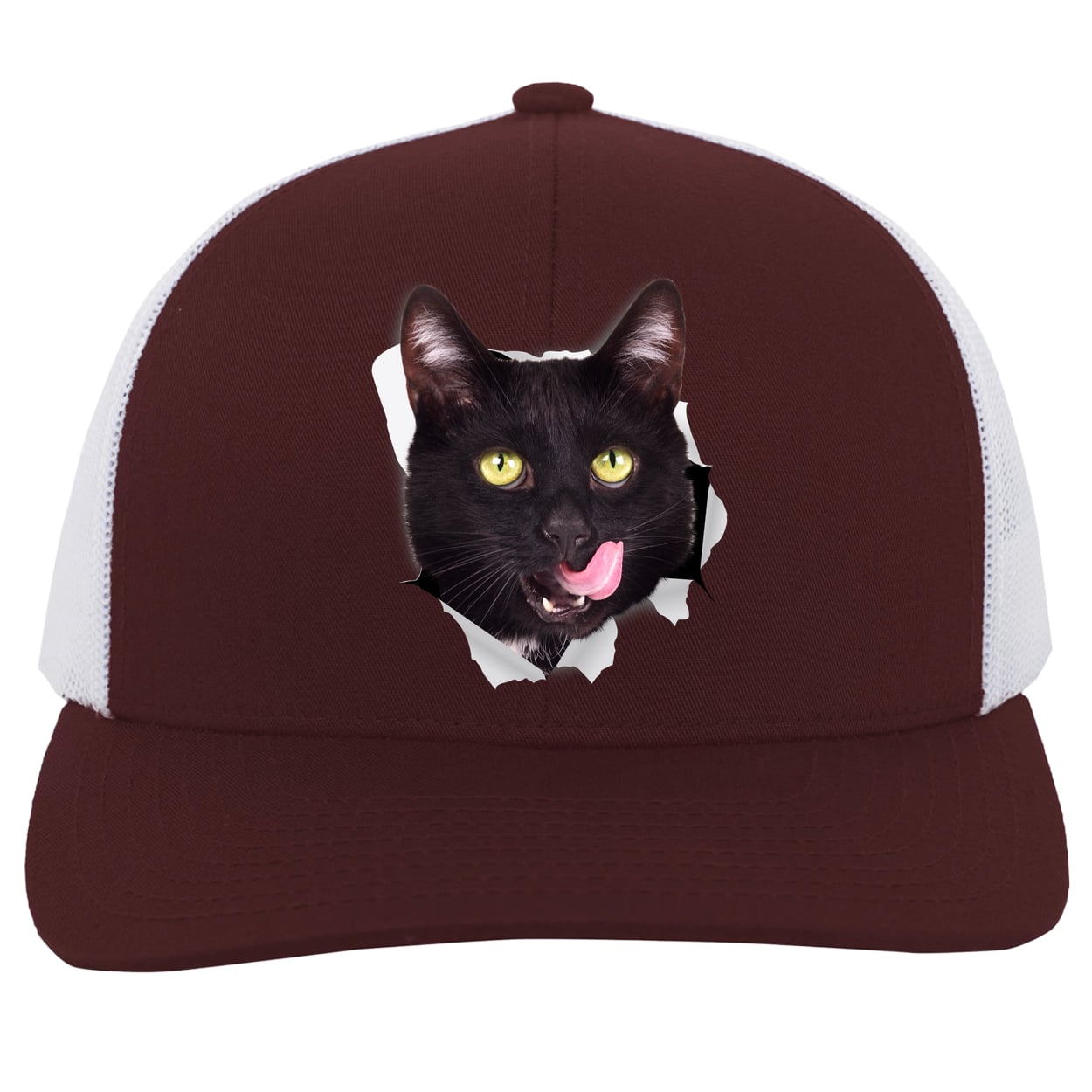 104C Trucker Snap Back - Maroon/White
