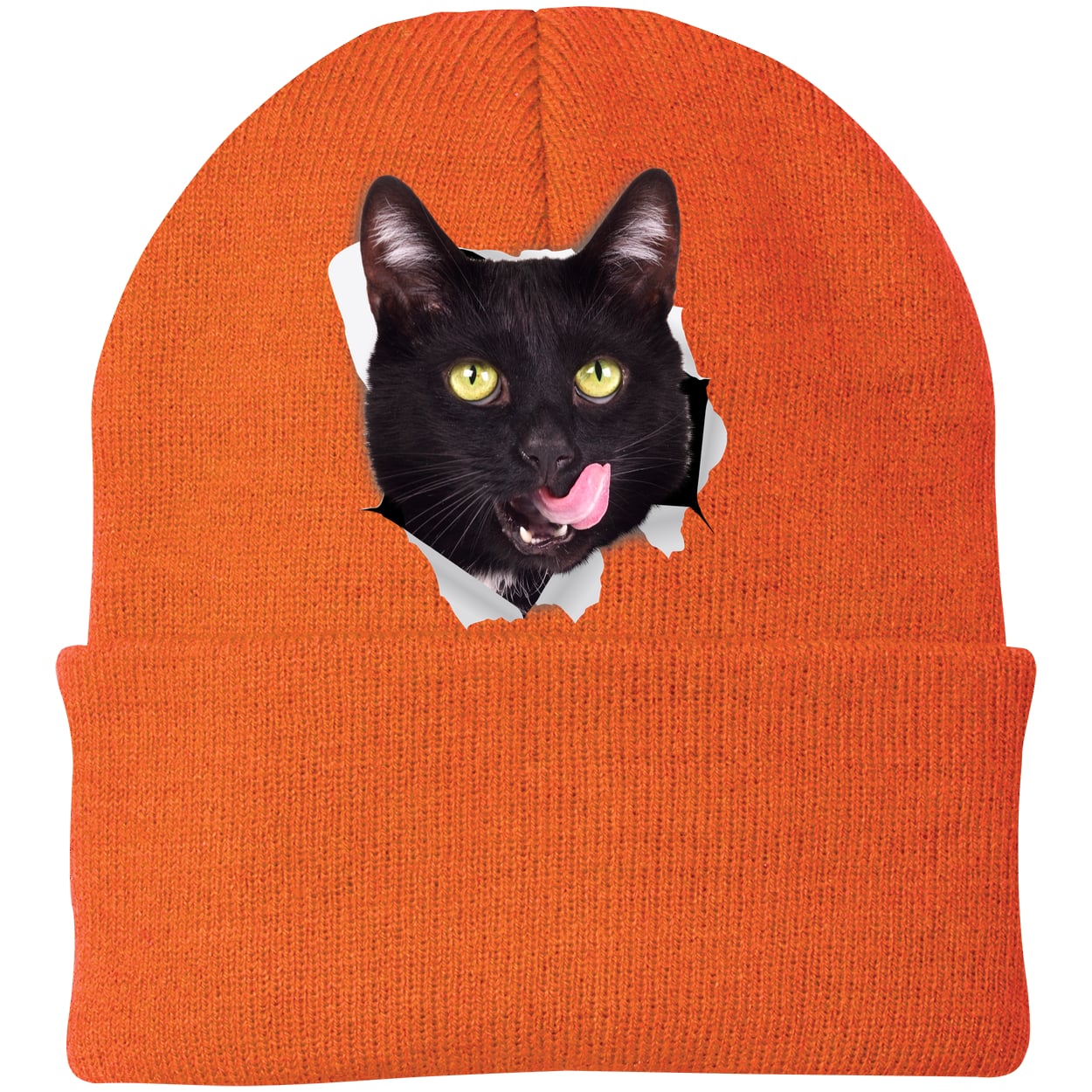 CP90 Port & Company Knit Beanie - Neon Orange