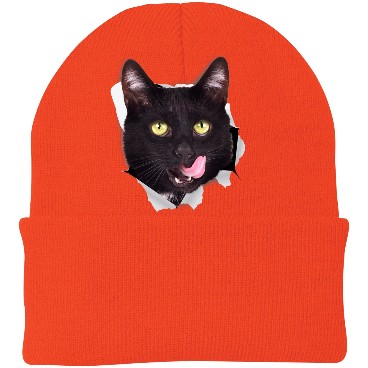 CP90 Port & Company Knit Beanie - Athletic Orange