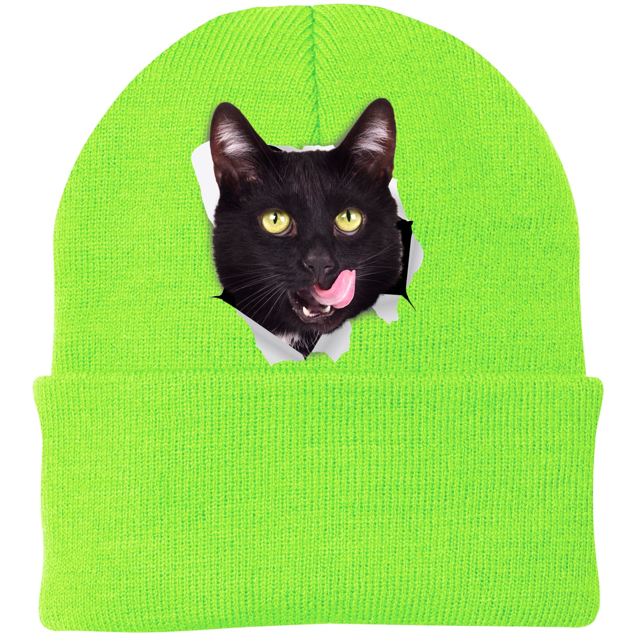 CP90 Port & Company Knit Beanie - Neon Green