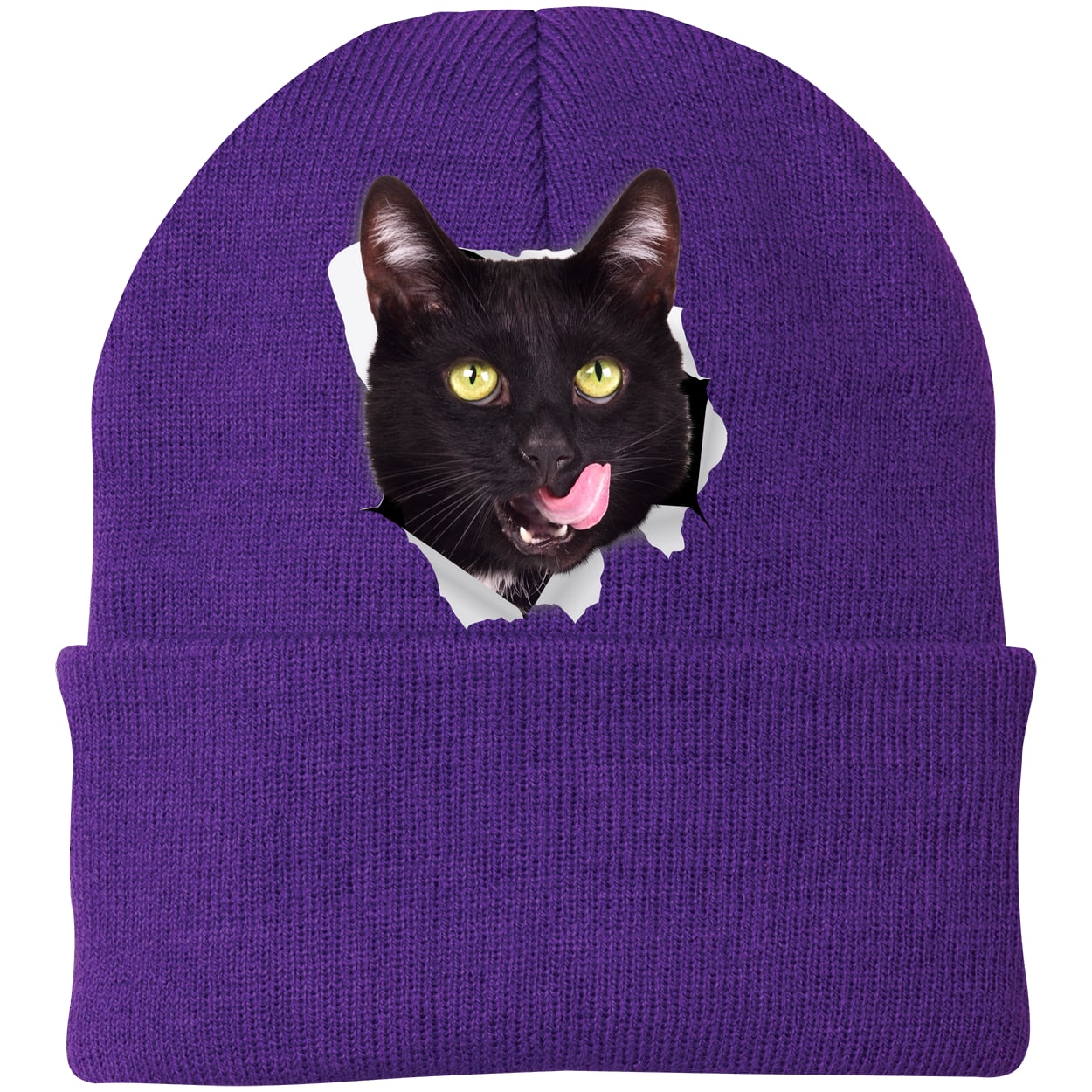 CP90 Port & Company Knit Beanie - Athletic Purple