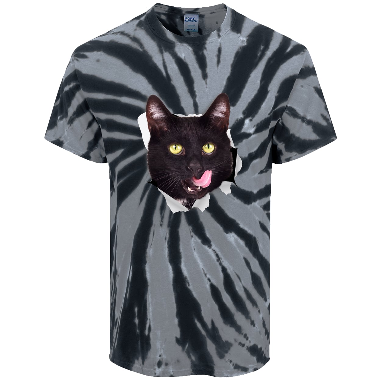 PC147 Port & Company Tie-Dye Tee - Black
