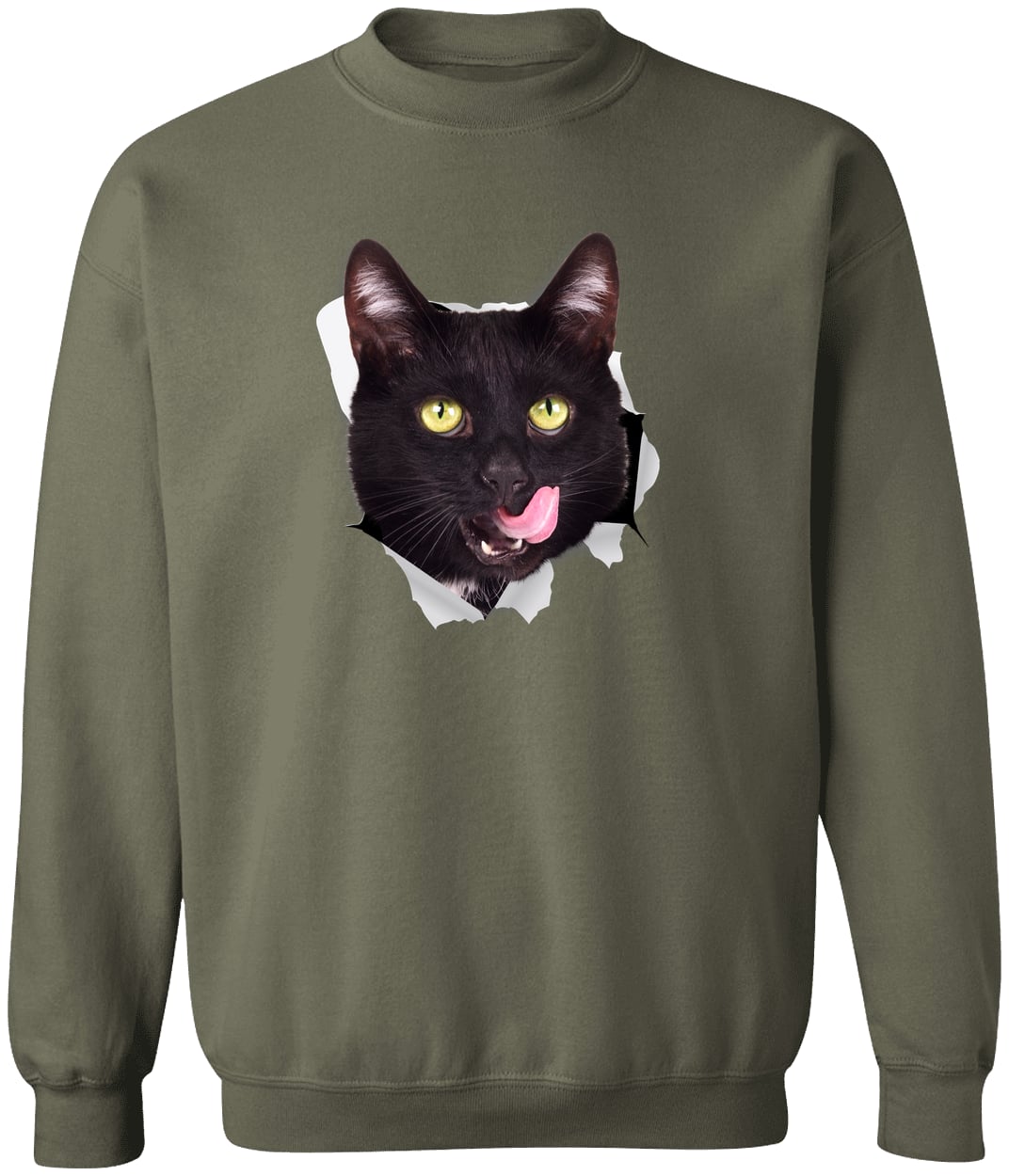 G180 Gildan Crewneck Pullover Sweatshirt - Military Green
