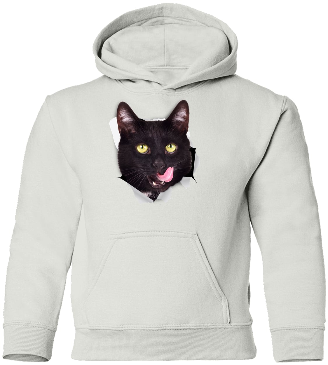 G185B Gildan Youth Pullover Hoodie - White