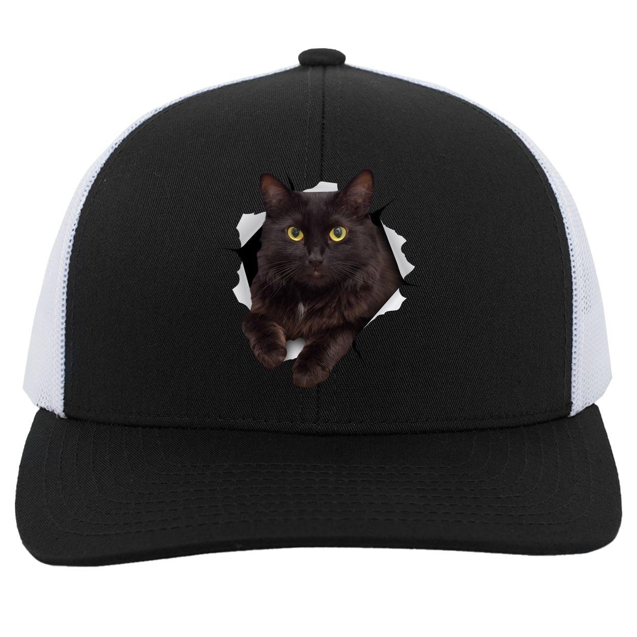 104C Trucker Snap Back - Black/White