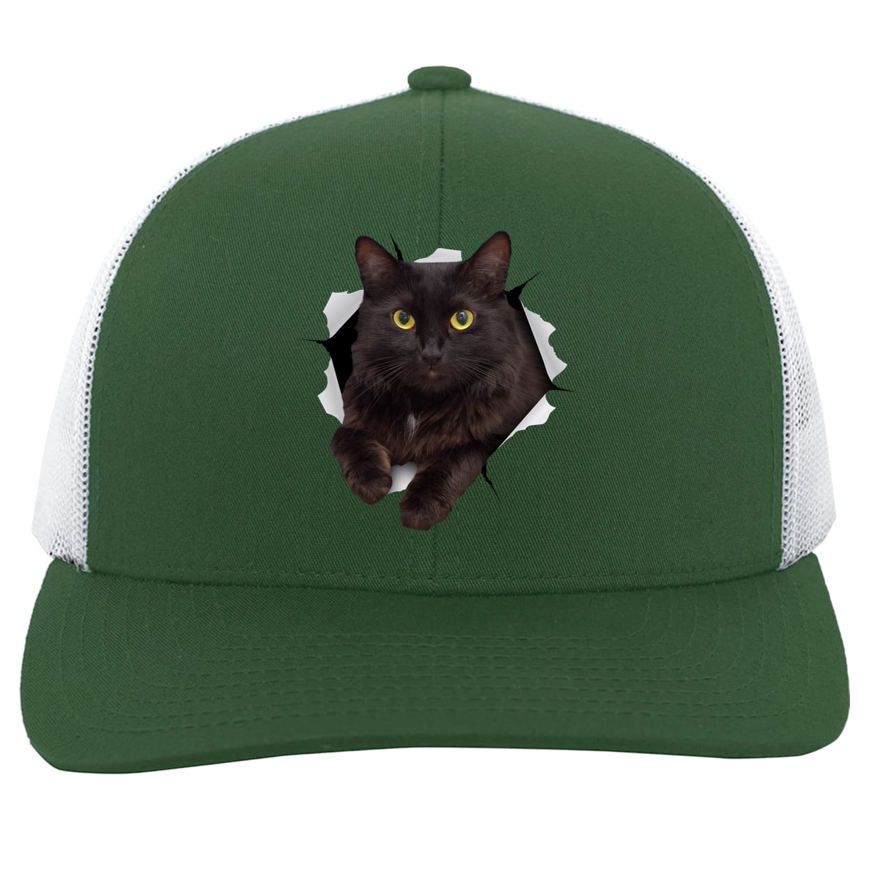 104C Trucker Snap Back - Dark Green/White