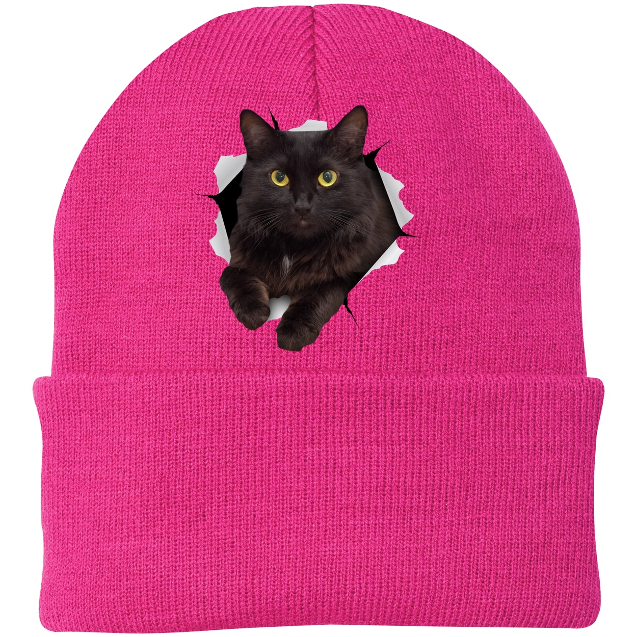 CP90 Port & Company Knit Beanie - Neon Pink