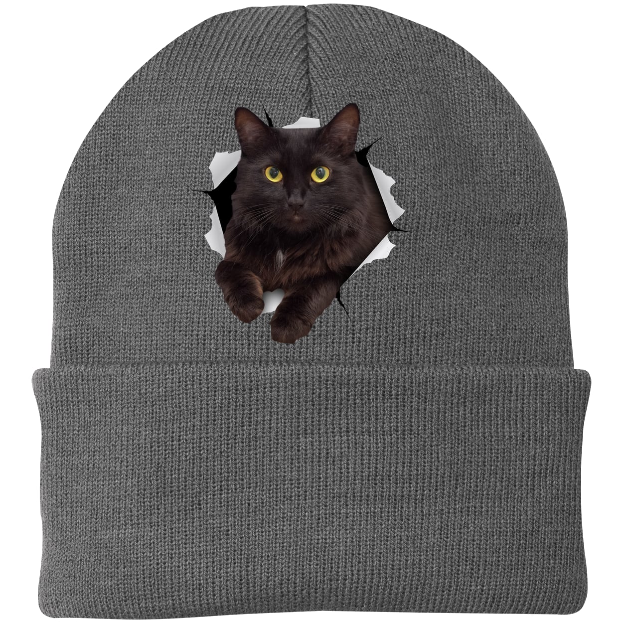 CP90 Port & Company Knit Beanie - Athletic Oxford
