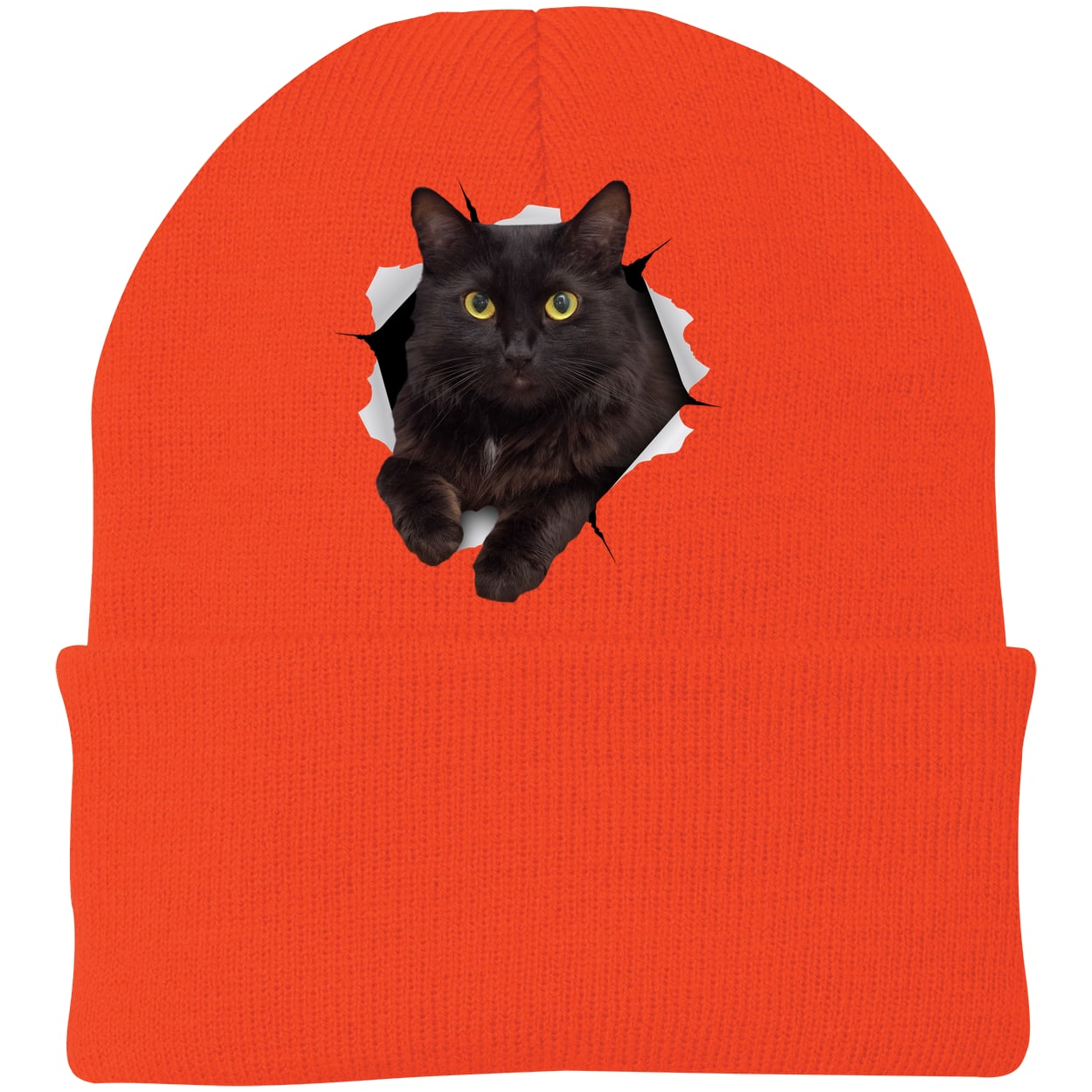 CP90 Port & Company Knit Beanie - Athletic Orange