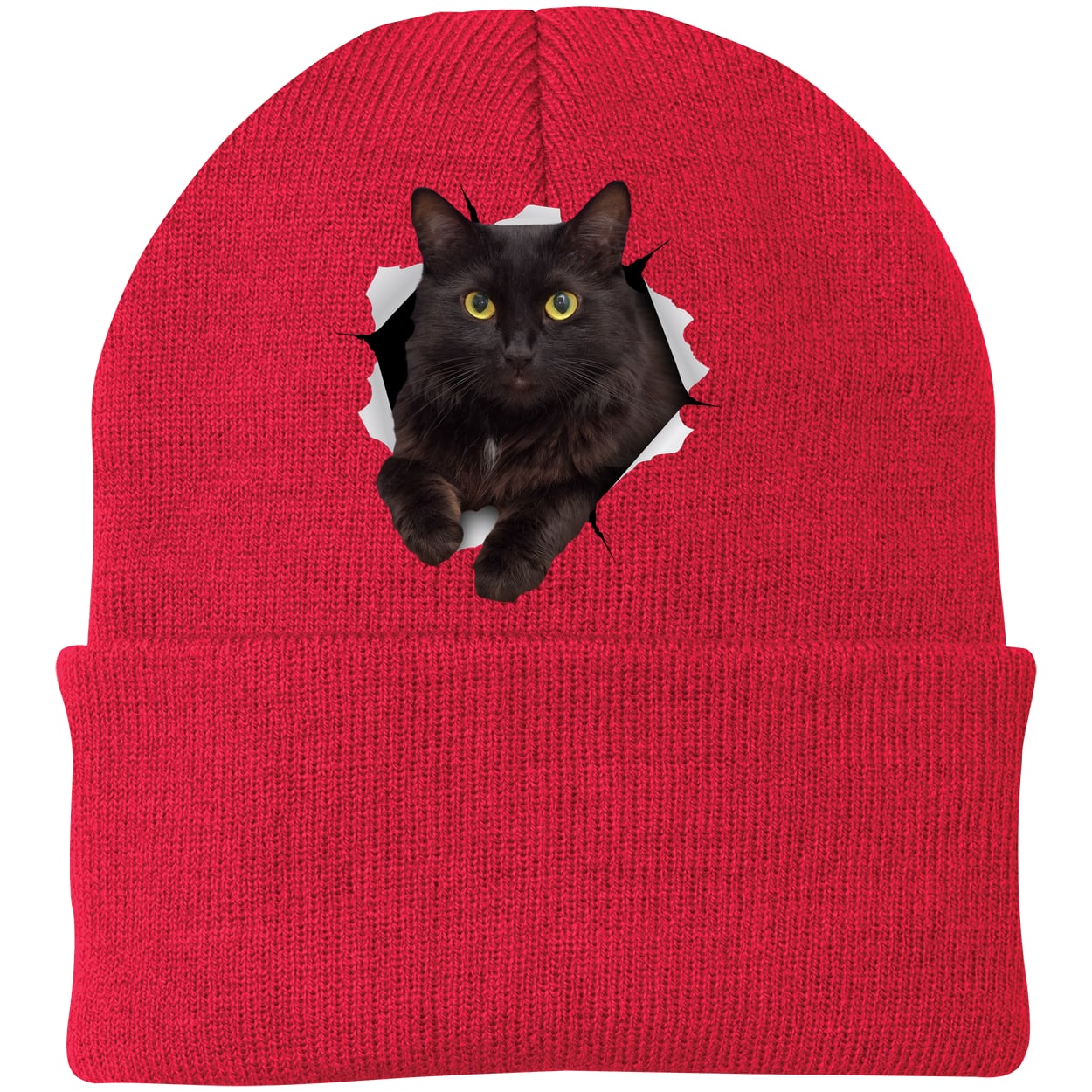 CP90 Port & Company Knit Beanie - Athletic Red