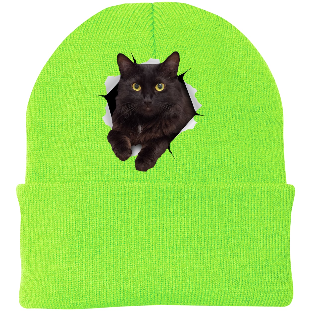 CP90 Port & Company Knit Beanie - Neon Green