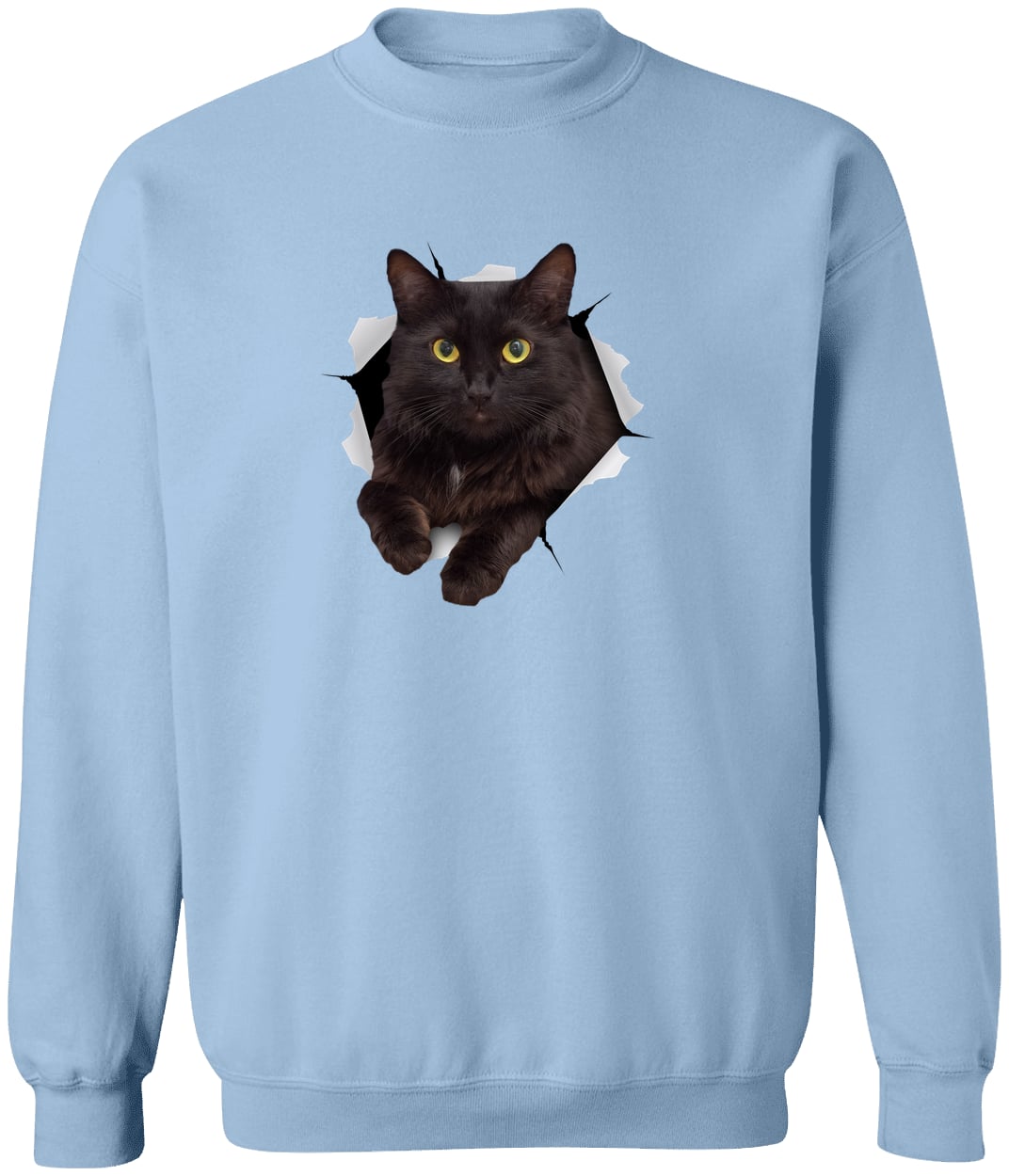 G180 Gildan Crewneck Pullover Sweatshirt - Light Blue
