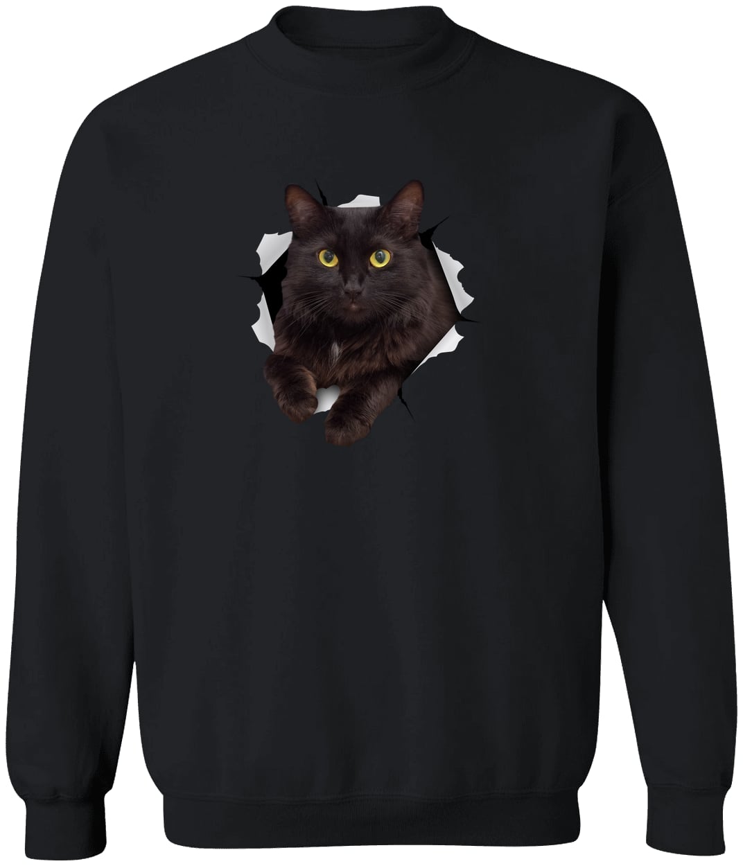 G180 Gildan Crewneck Pullover Sweatshirt - Black