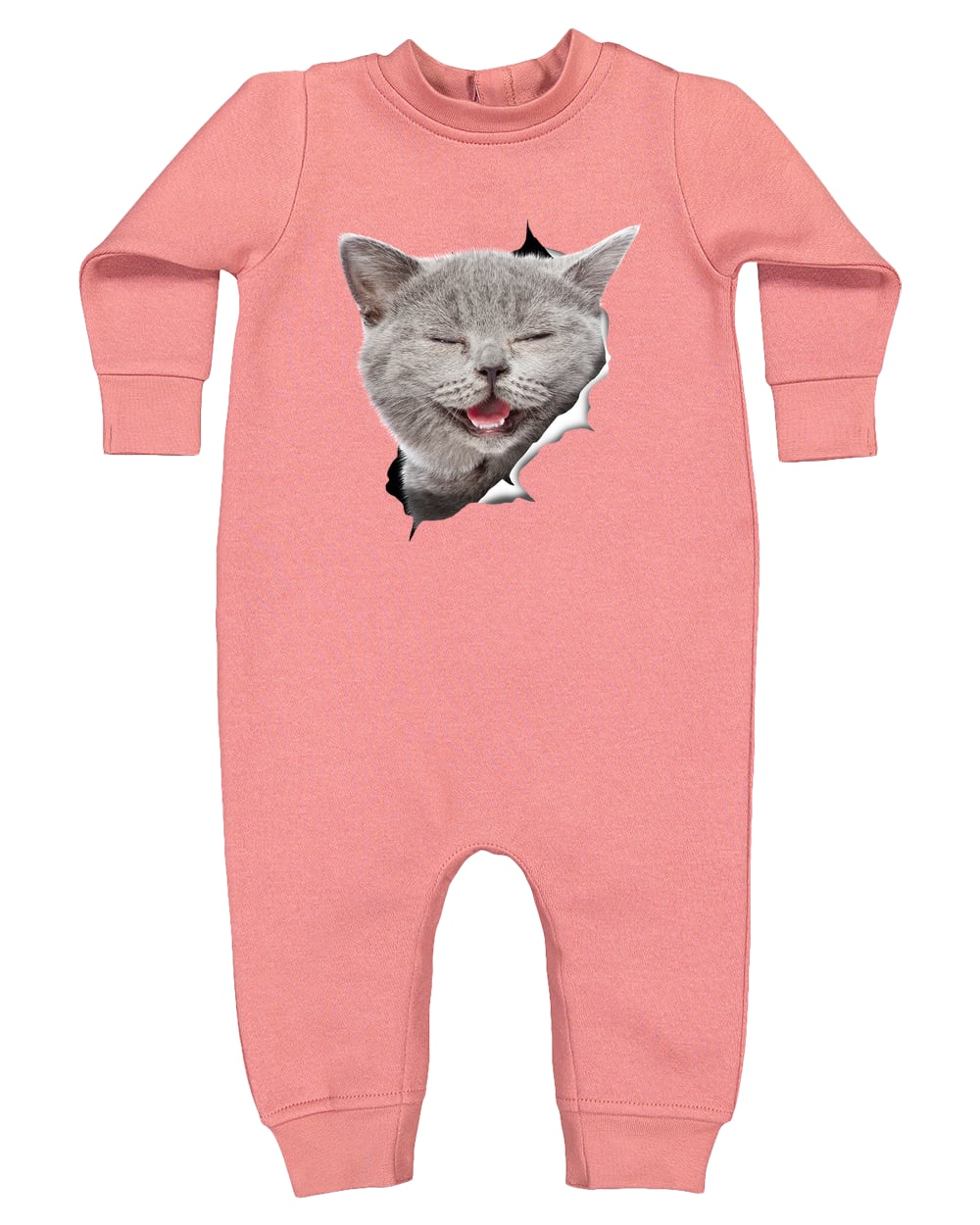 4447 Rabbit Skins Infant Fleece One-Piece Bodysuit - Mauvelous