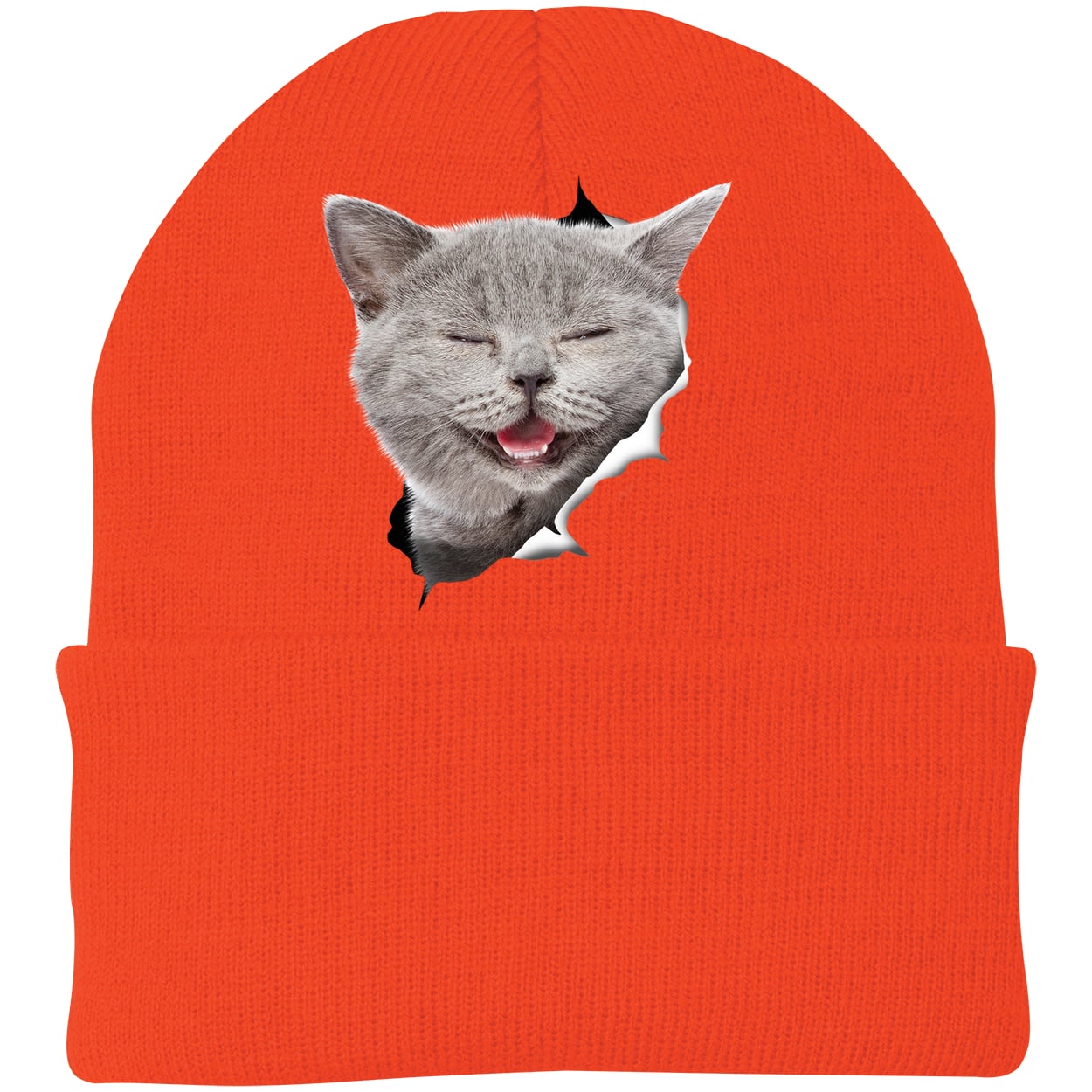 CP90 Port & Company Knit Beanie - Athletic Orange