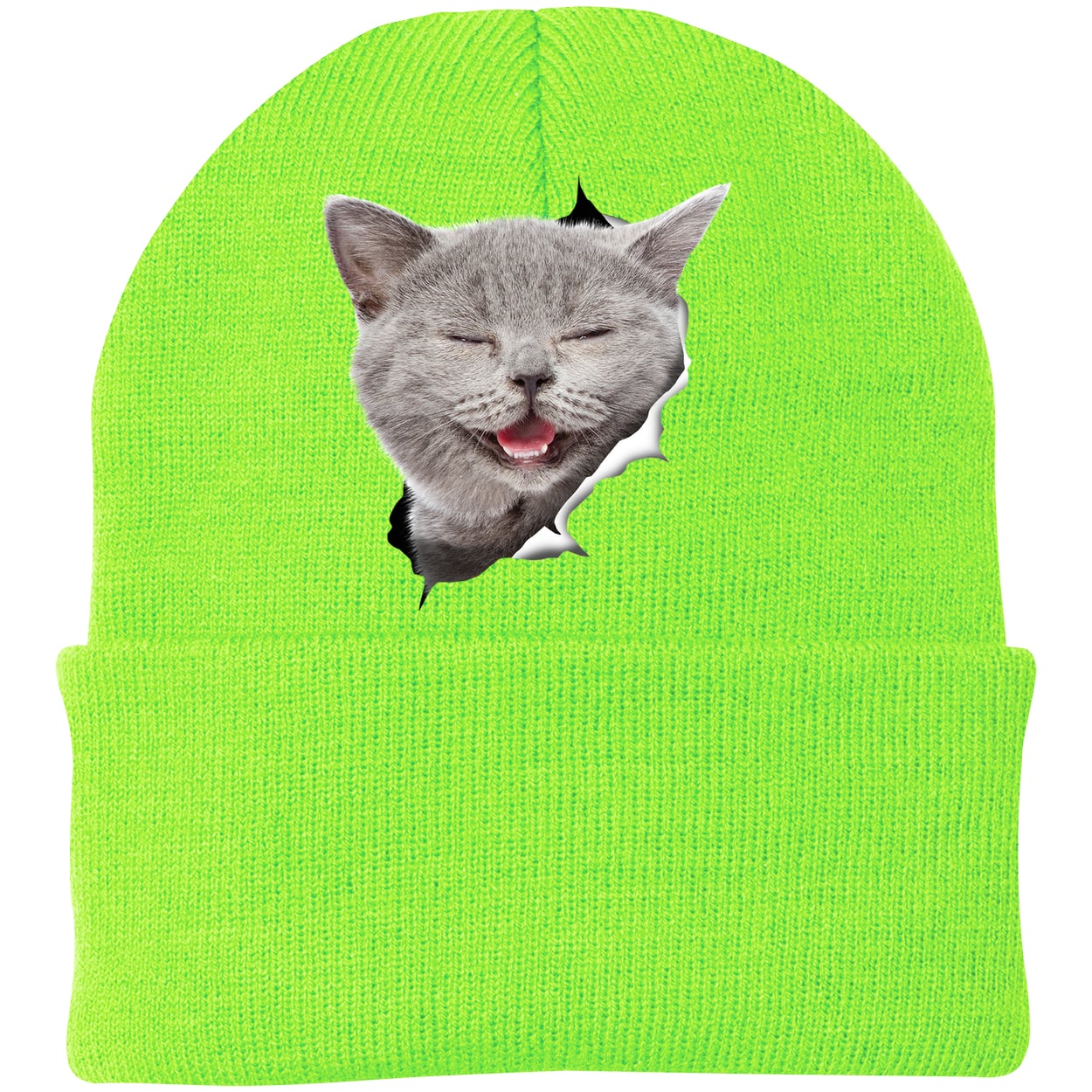 CP90 Port & Company Knit Beanie - Neon Green
