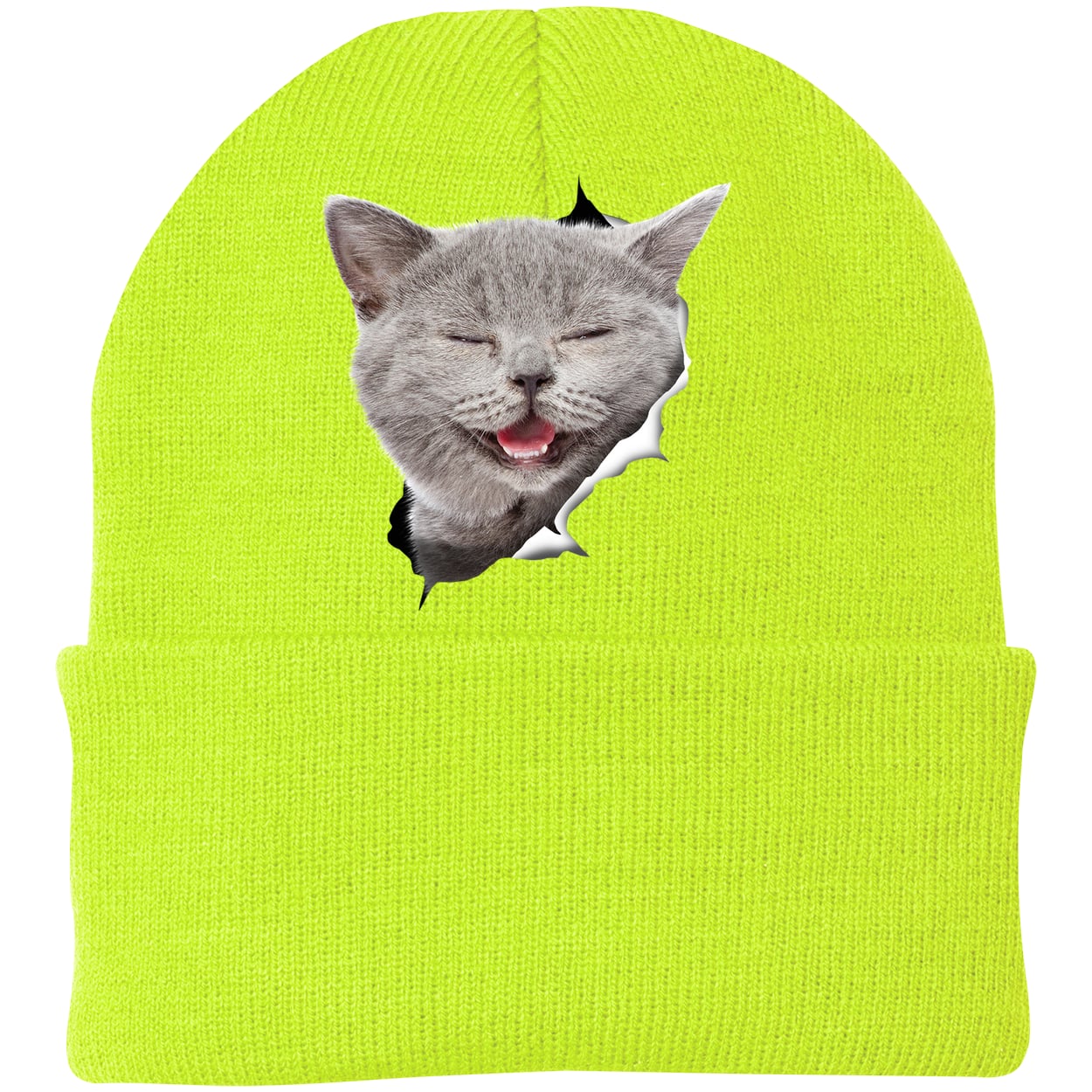 CP90 Port & Company Knit Beanie - Neon Yellow