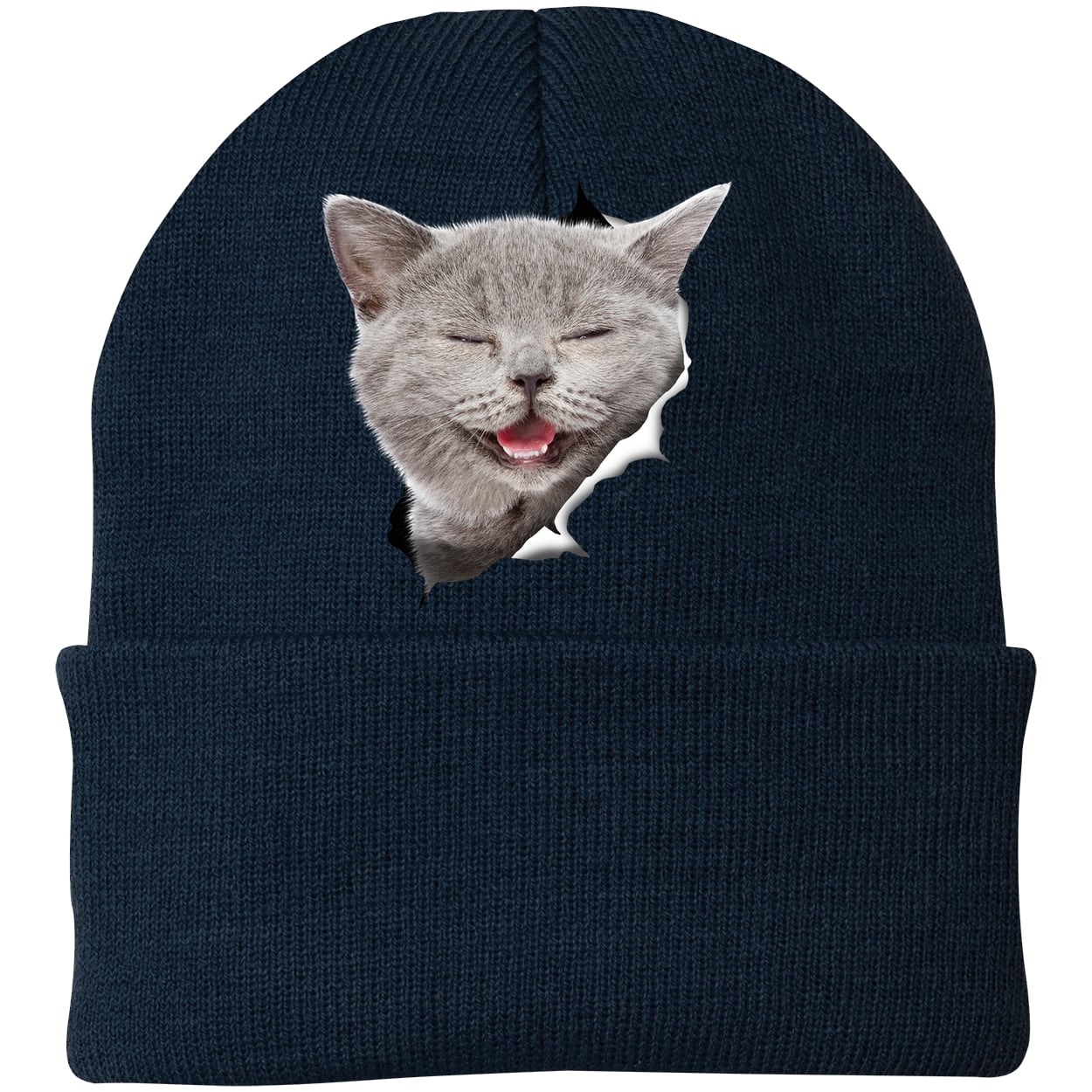 CP90 Port & Company Knit Beanie - Navy