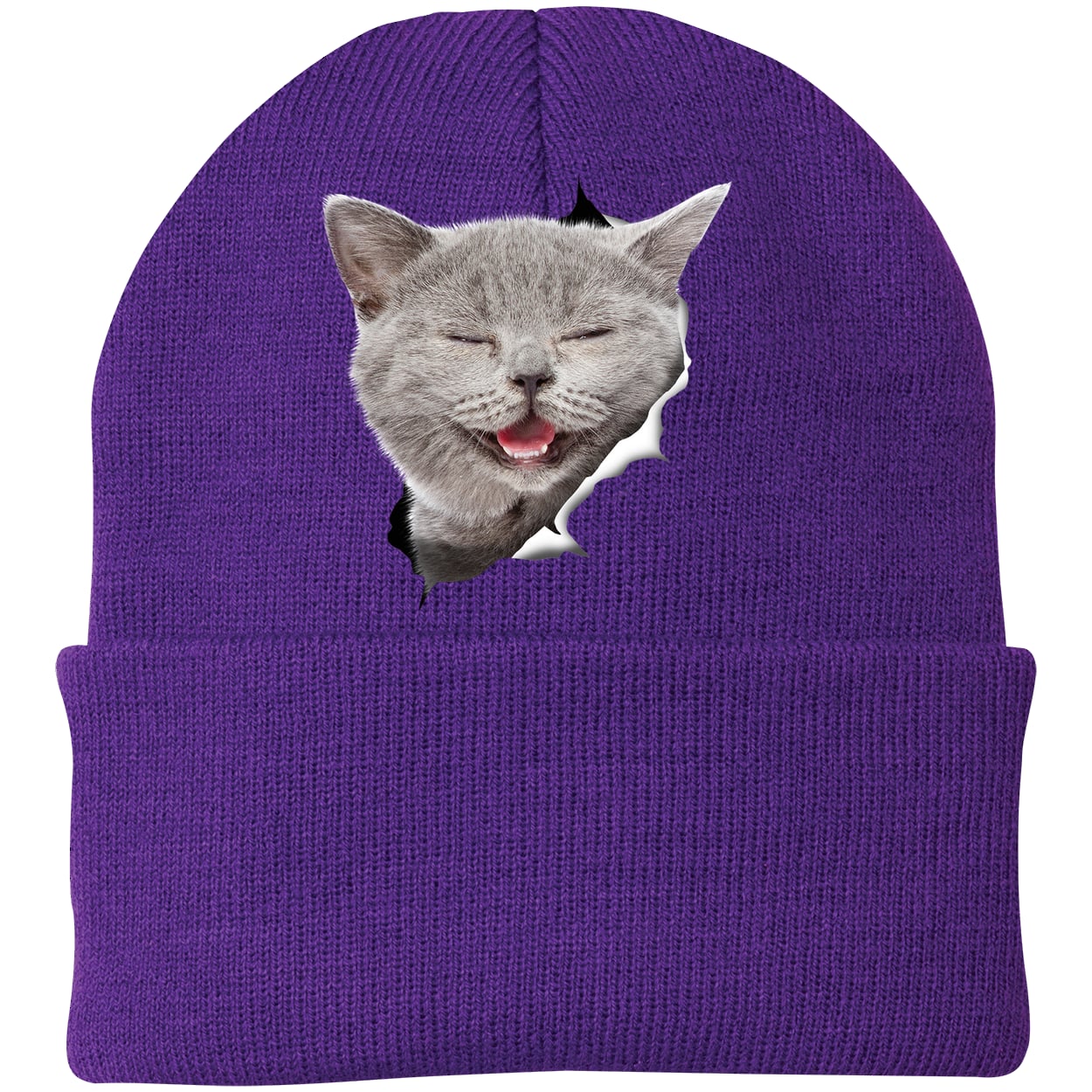 CP90 Port & Company Knit Beanie - Athletic Purple