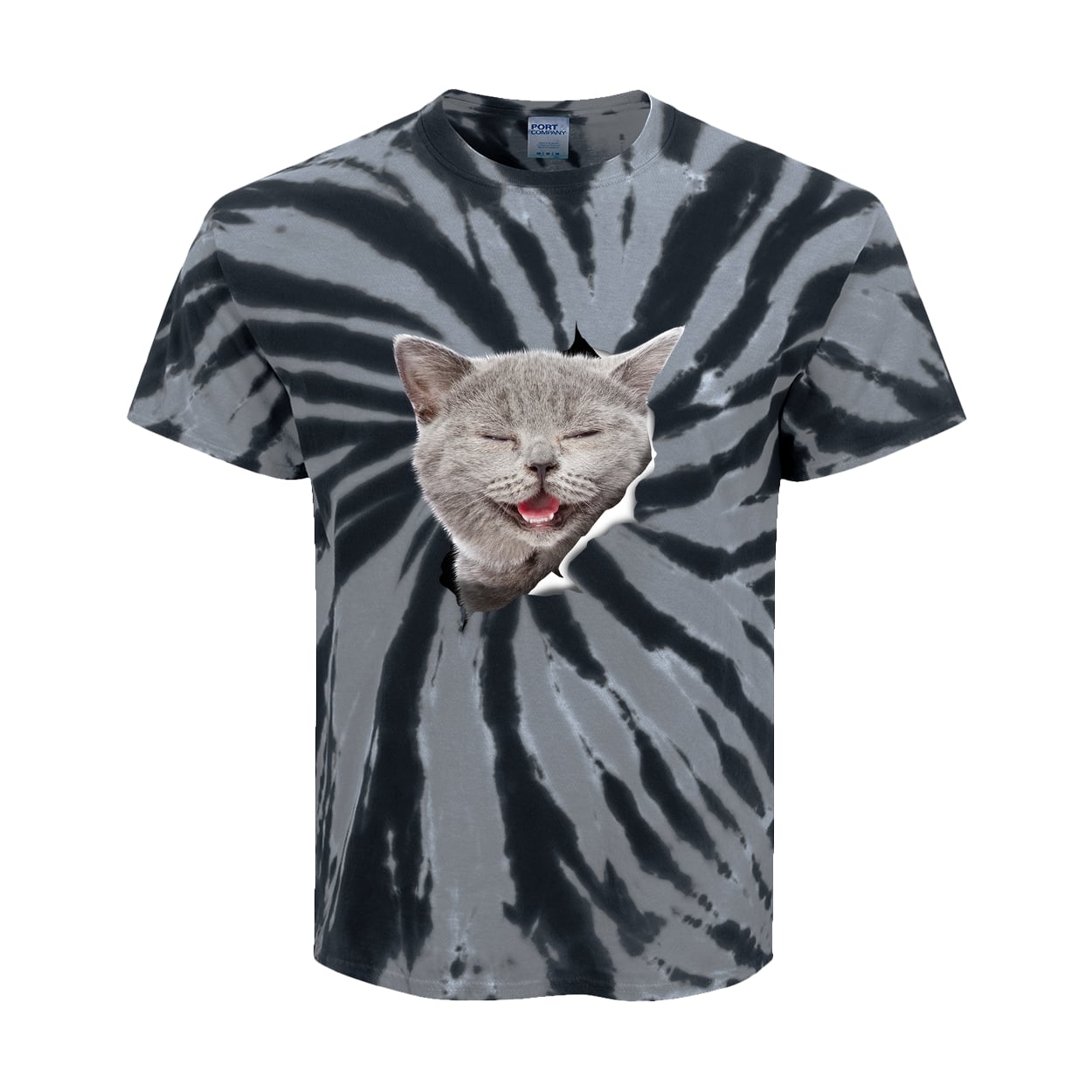 PC147Y Port & Company Kids Tie-Dye Tee - Black