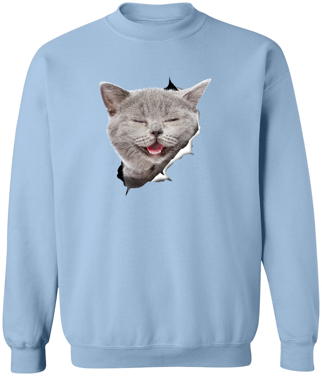 G180 Gildan Crewneck Pullover Sweatshirt - Light Blue