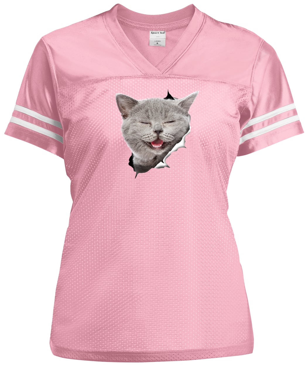 LST307 Sport-Tek Ladies' Replica Jersey - Light Pink/White