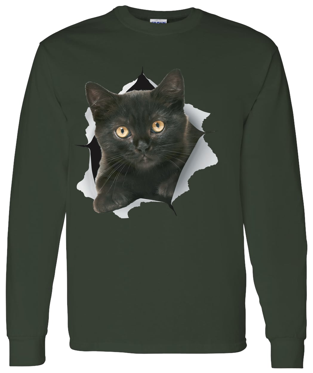 G540 LS T-Shirt 5.3 oz. - Forest Green