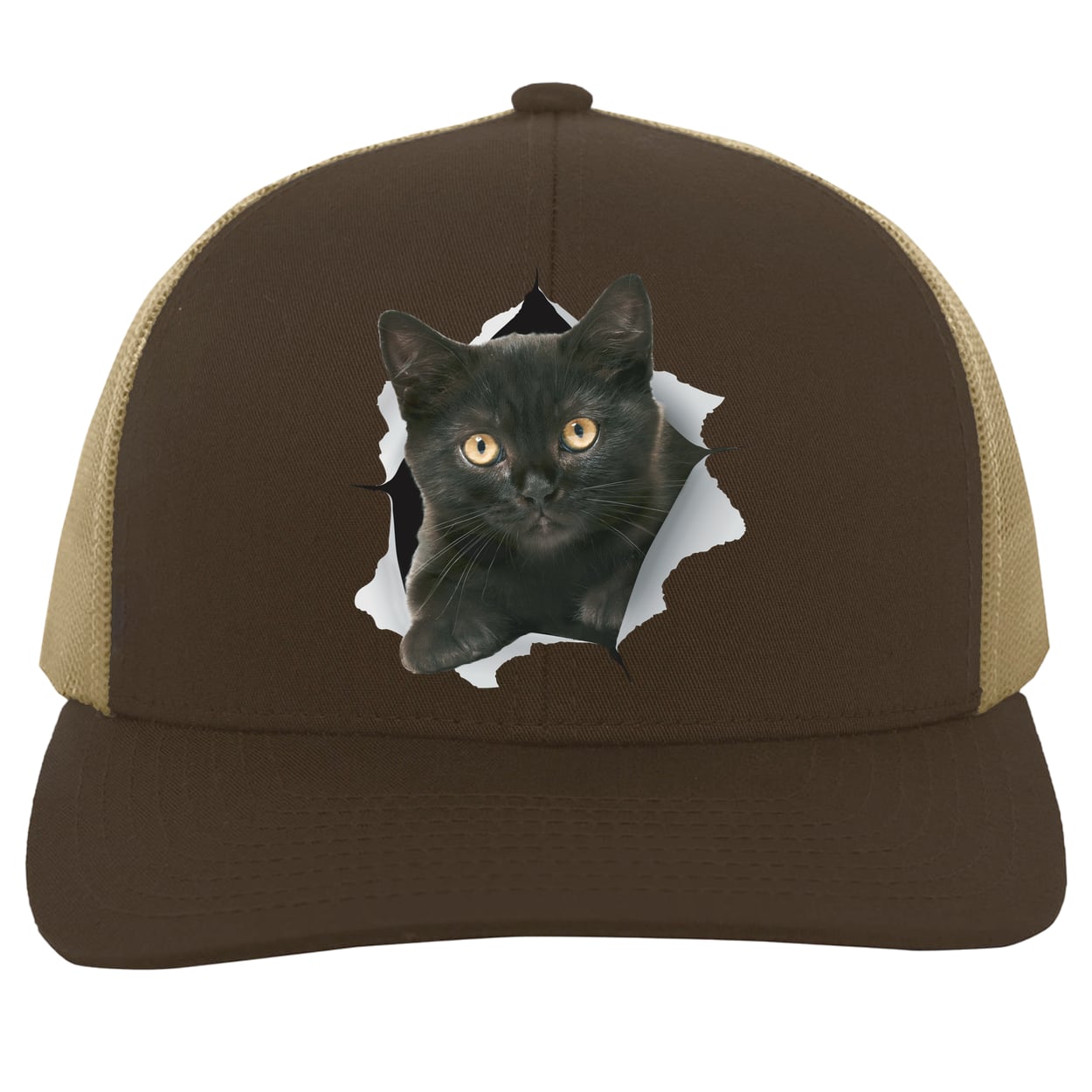 104C Trucker Snap Back - Brown/Khaki