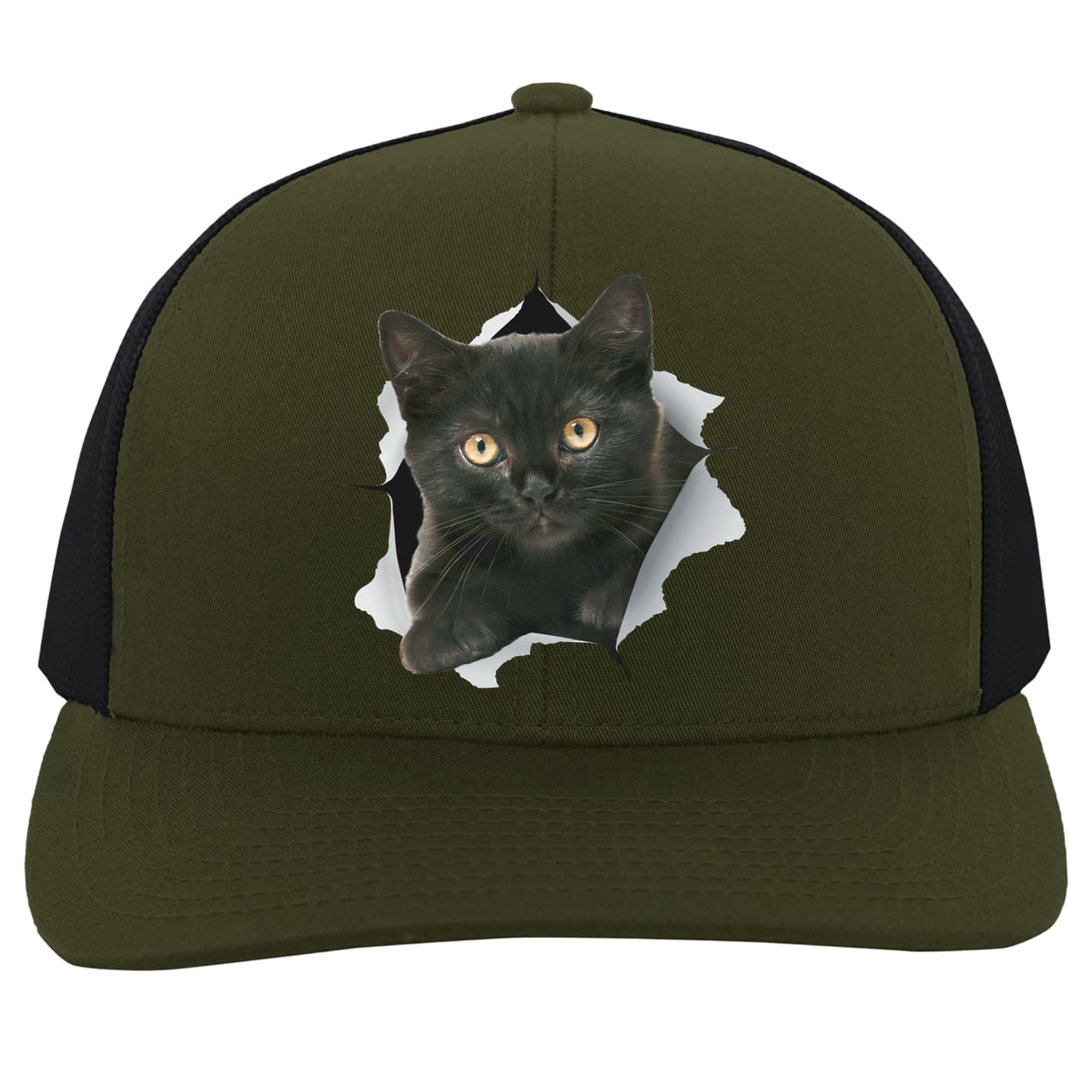 104C Trucker Snap Back - Moss/Charcoal