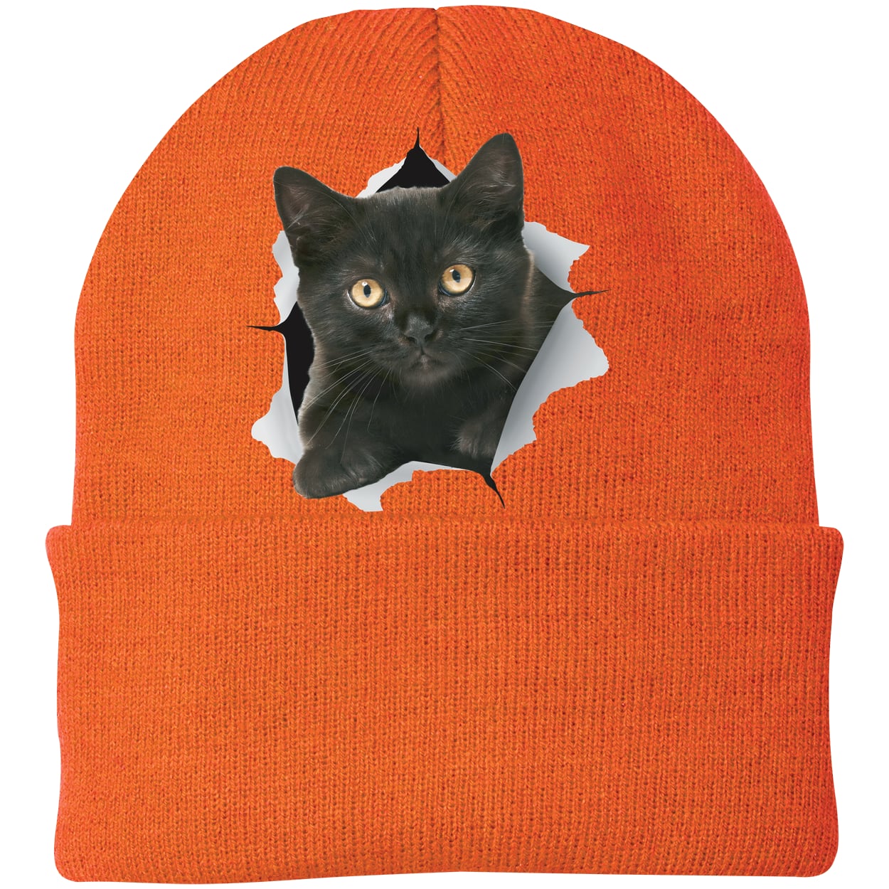 CP90 Port & Company Knit Beanie - Neon Orange