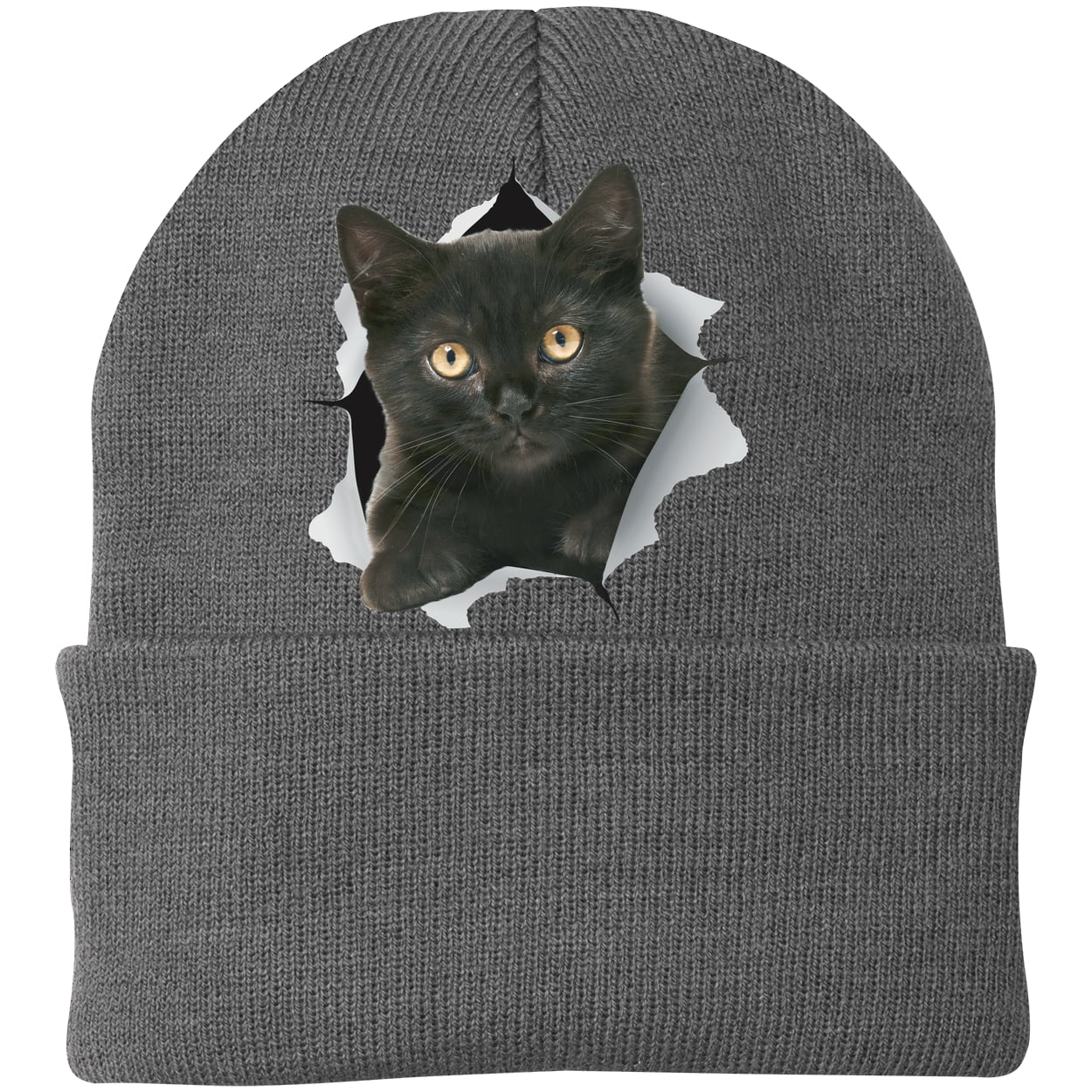 CP90 Port & Company Knit Beanie - Athletic Oxford