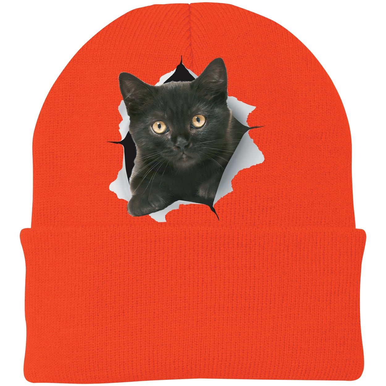 CP90 Port & Company Knit Beanie - Athletic Orange